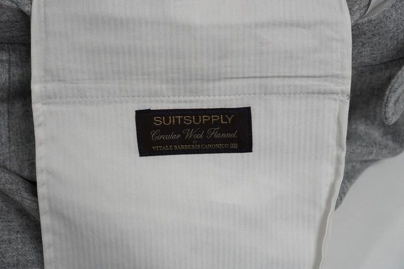 Suitsupply Men Suitsupply Soho Turn - Up Trousers Flannel Wool UK/US40 Size 40R - 4 Thumbnail