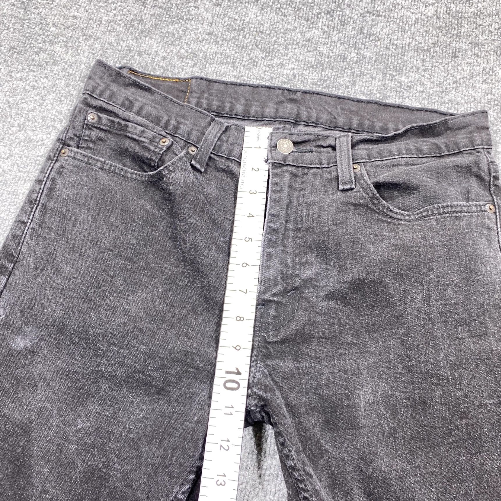 Levi's Levi's 511 Jeans Mens 33x26 Black Slim Tapered Charcoal Wash Denim Pockets Jeans Mens Slim Charcoal Wash Vintage No Size US 33 - 5 Thumbnail