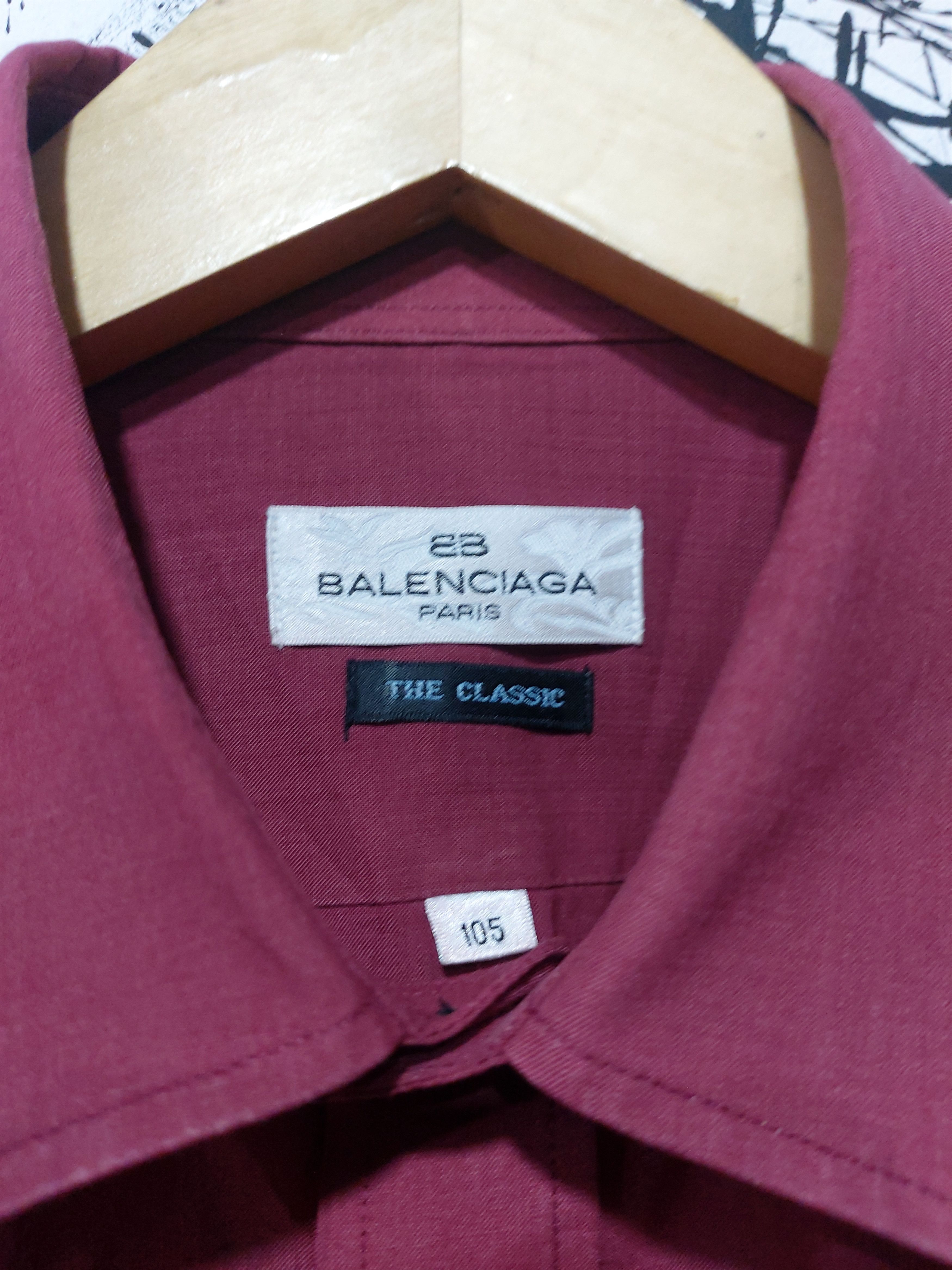 Balenciaga BALENCIAGA PARIS CLASSIC BUTTON UP SHIRT Size US XL / EU 56 / 4 - 5 Thumbnail