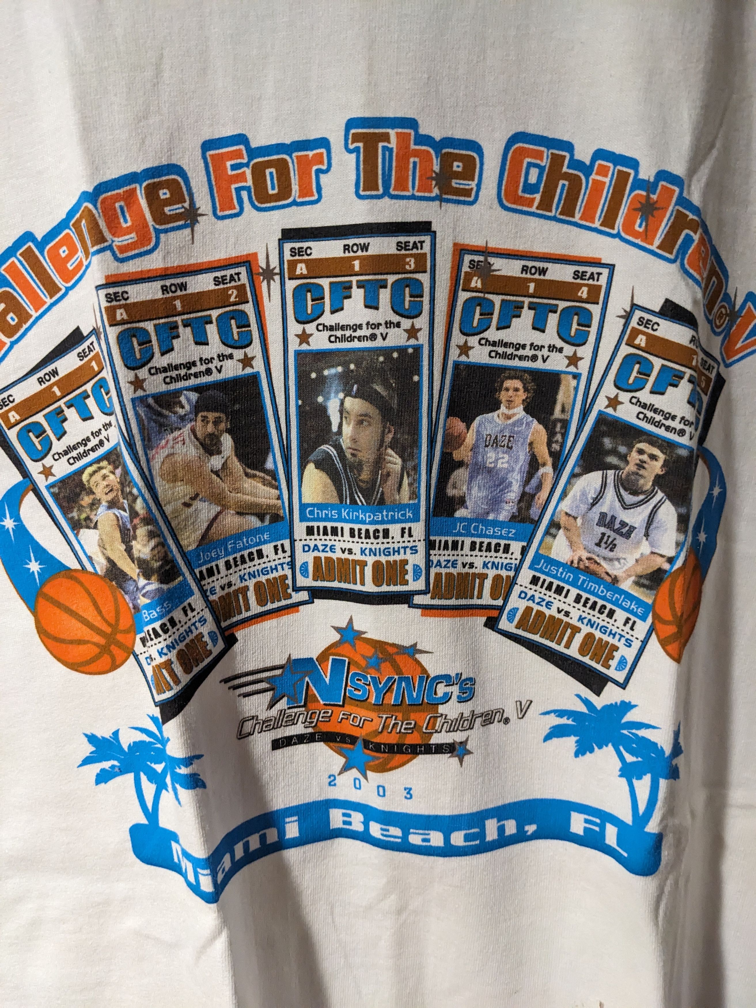 Band Tees × Vintage Vintage 2003 Nsync's Challenge for the Children T-Shirt Size US L / EU 52-54 / 3 - 2 Thumbnail