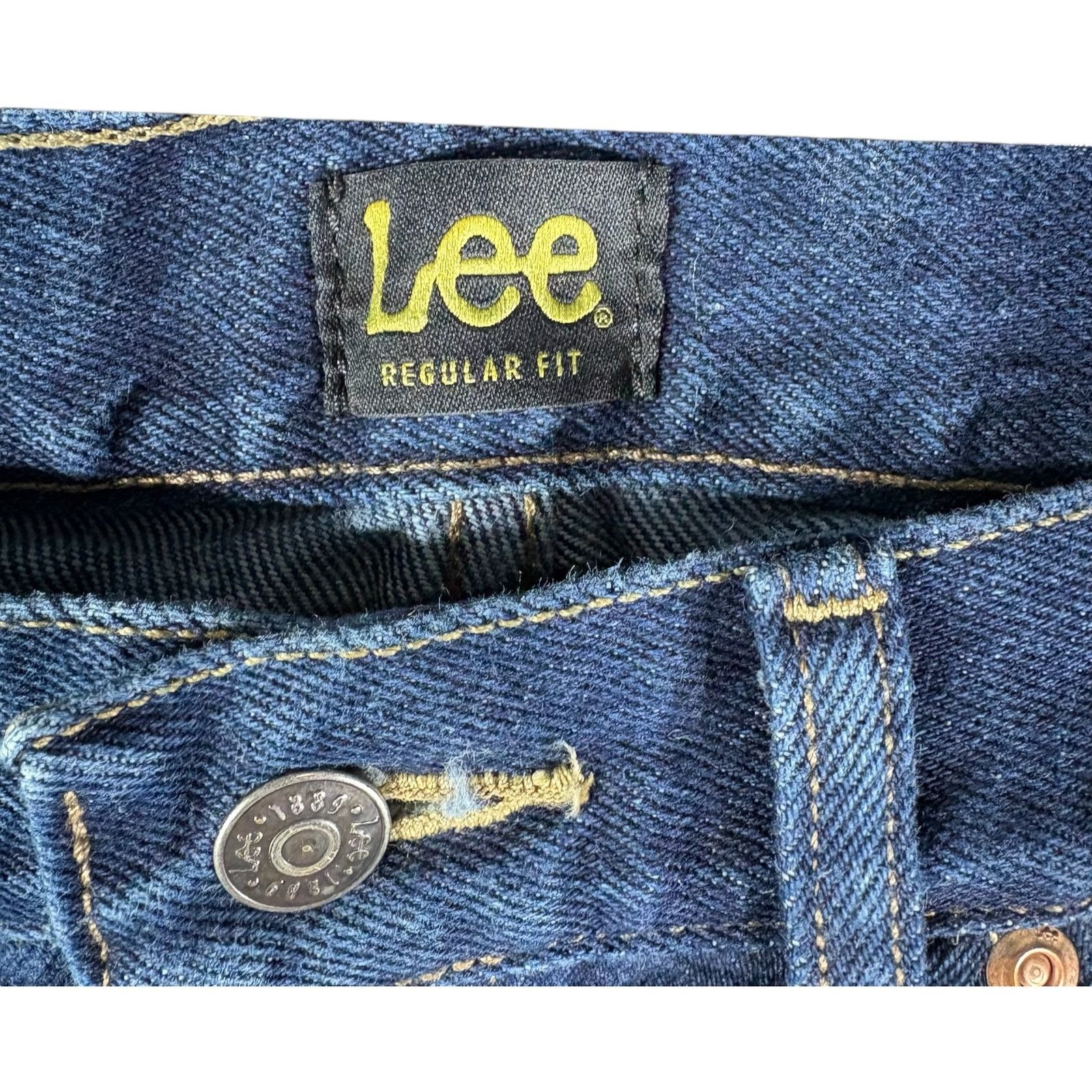 Lee Lee Regular Fit Denim Straight Leg Jeans 38x35 Size US 38 / EU 54 - 7 Thumbnail