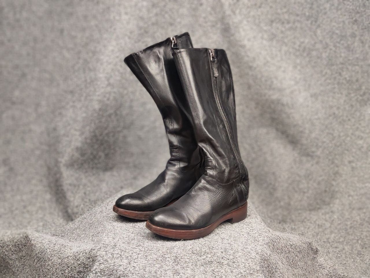 RoccoP Rocco P. Hand Made Torre Saw Patrisio Leather Zip Boots Size US 6 / IT 36 - 5 Thumbnail