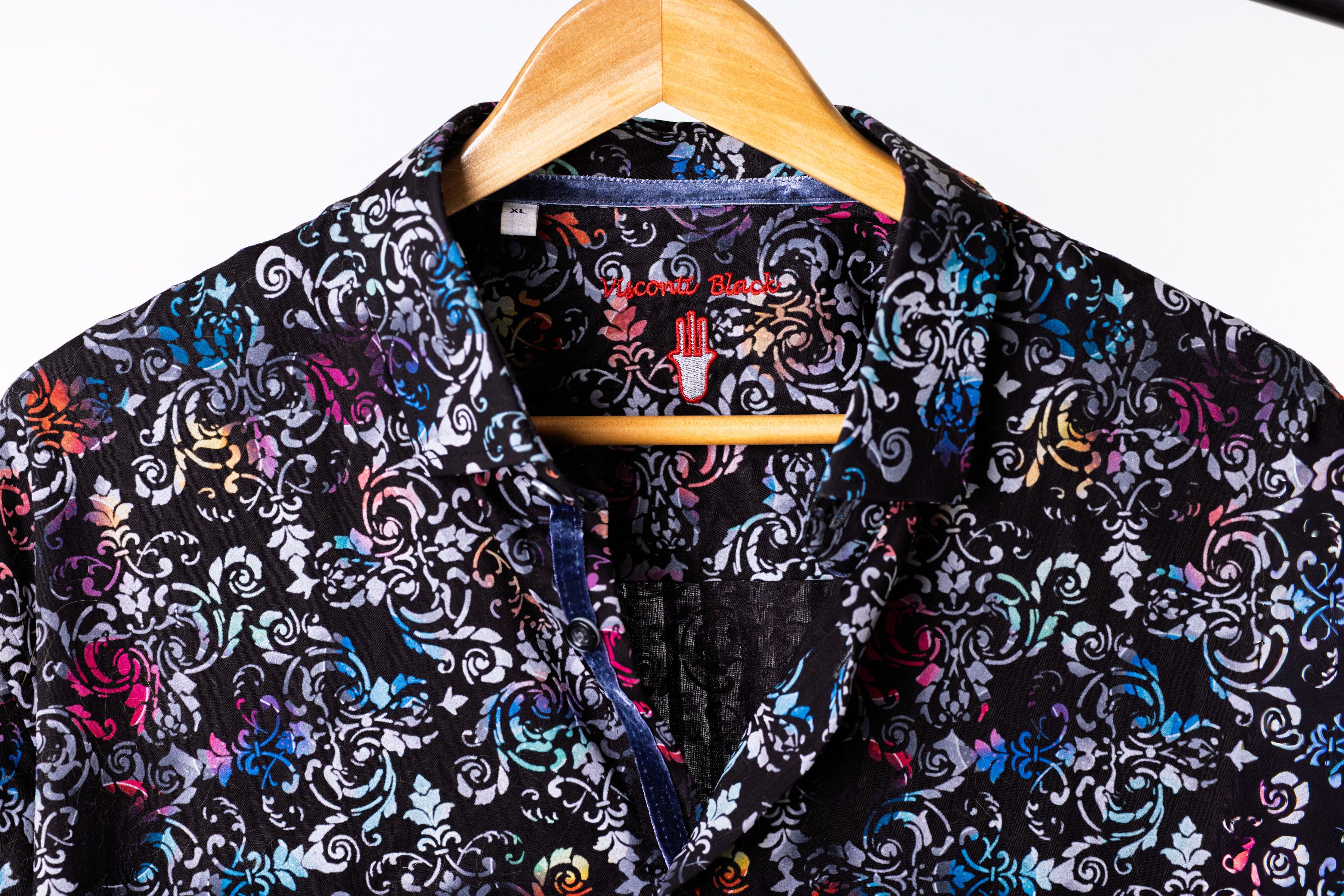 Luchiano Visconti Luchiano Visconti Black Label Multicolor Cotton Shirt XL Size US XL / EU 56 / 4 - 4 Thumbnail