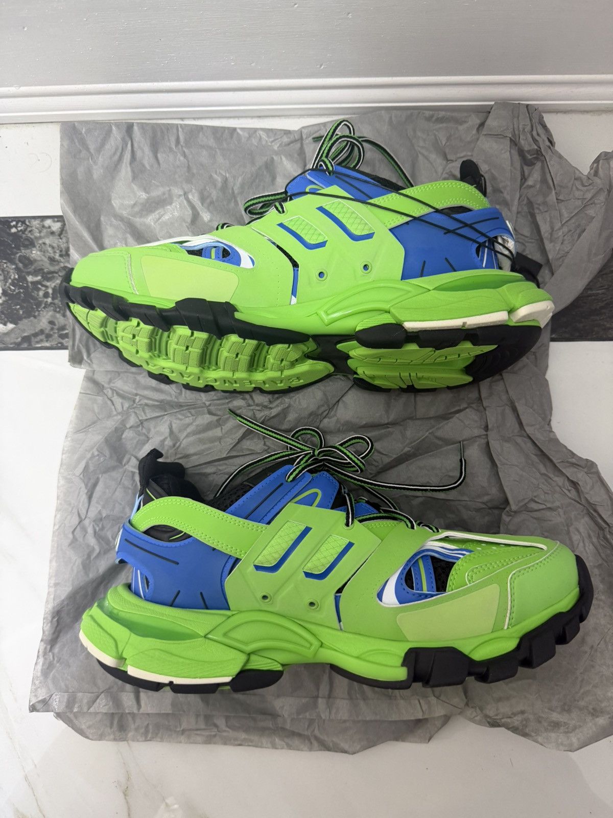 Balenciaga Balenciaga Track Sneaker Green Blue Black Size 41 Brand New Size US 8 / EU 41 - 3 Thumbnail