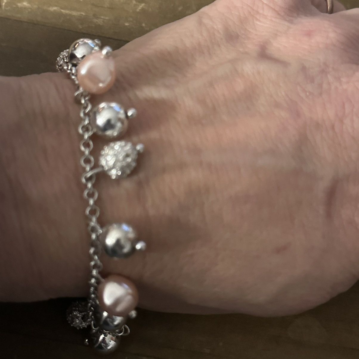Other Silver tone bead charm bracelet Size ONE SIZE - 3 Thumbnail