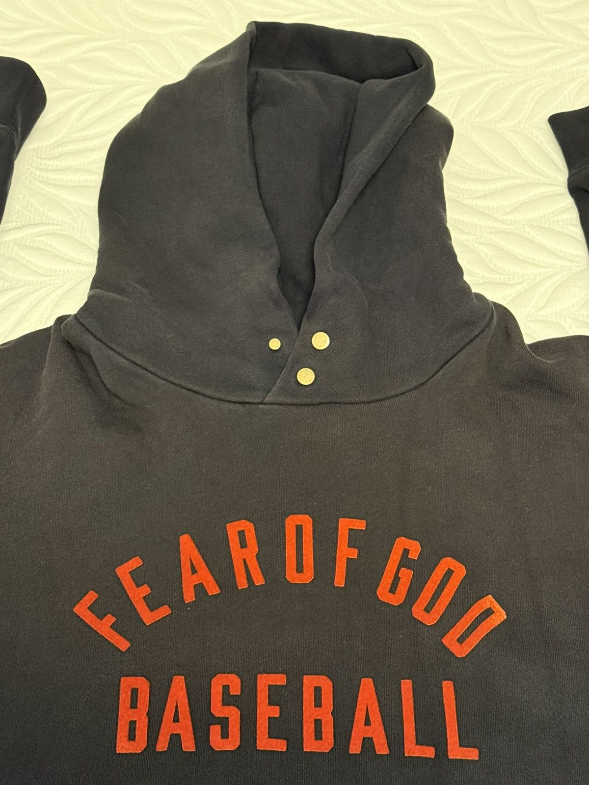 Fear of God FEAR OF GOD BASEBALL VINTAGE Cotton HOODIE Black Size US M / EU 48-50 / 2 - 3 Thumbnail