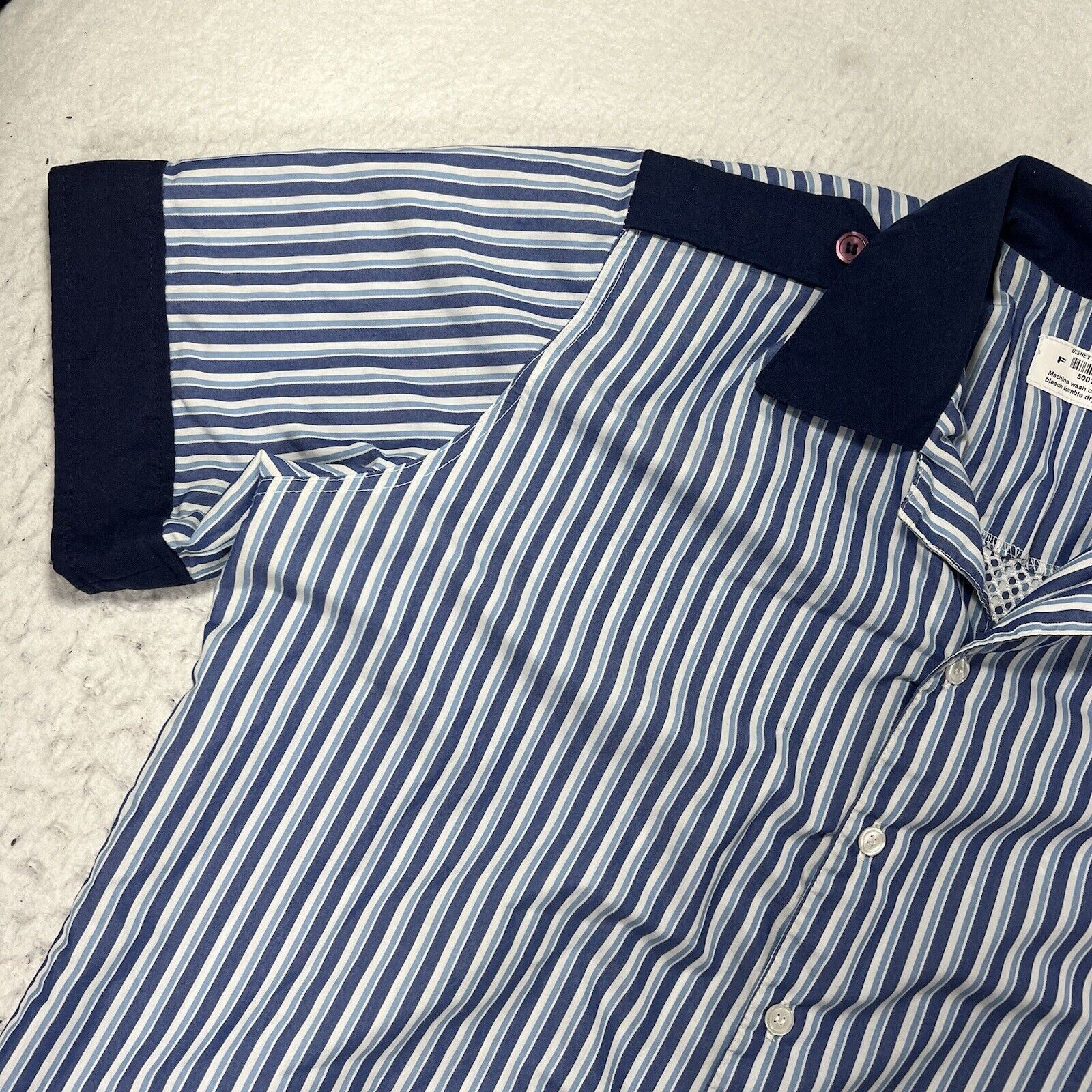 Disney Disney Parks Large Cast Member Striped Button Front Shirt Size US L / EU 52-54 / 3 - 5 Thumbnail