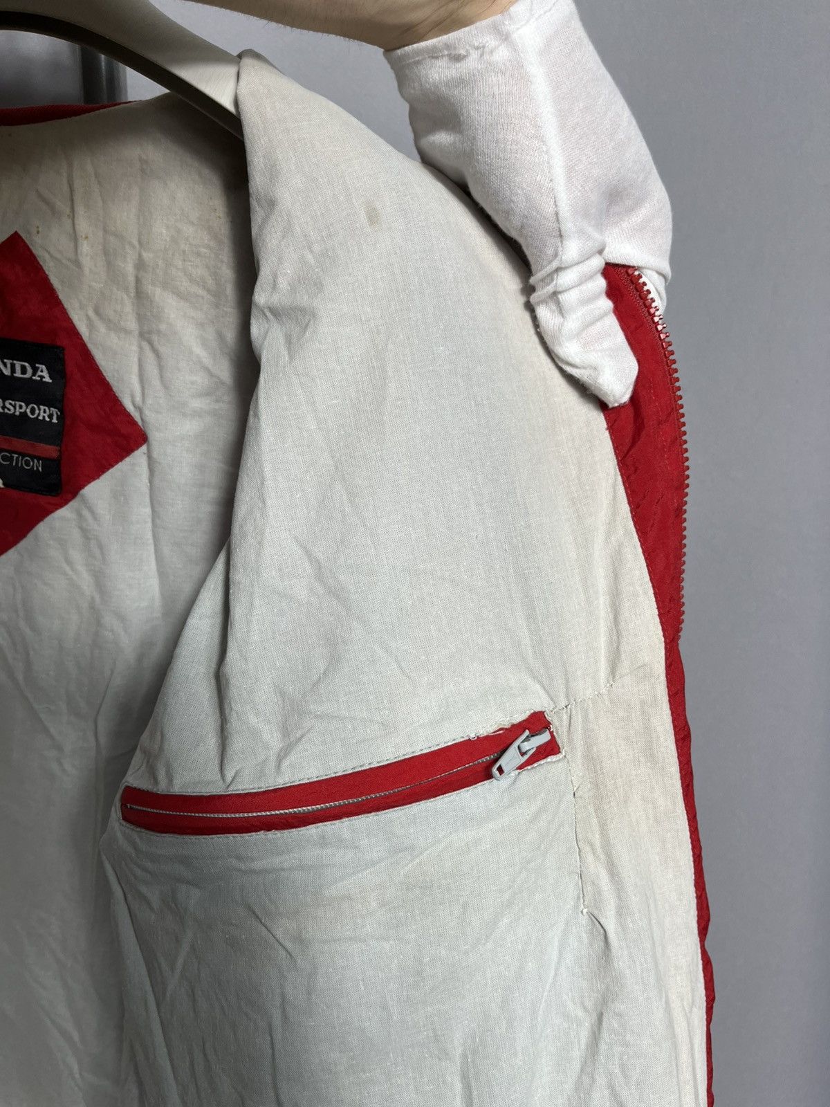 Honda Honda Accord BTCC red jacket 80s 90s formula 1 racing vtg Size US L / EU 52-54 / 3 - 13 Thumbnail