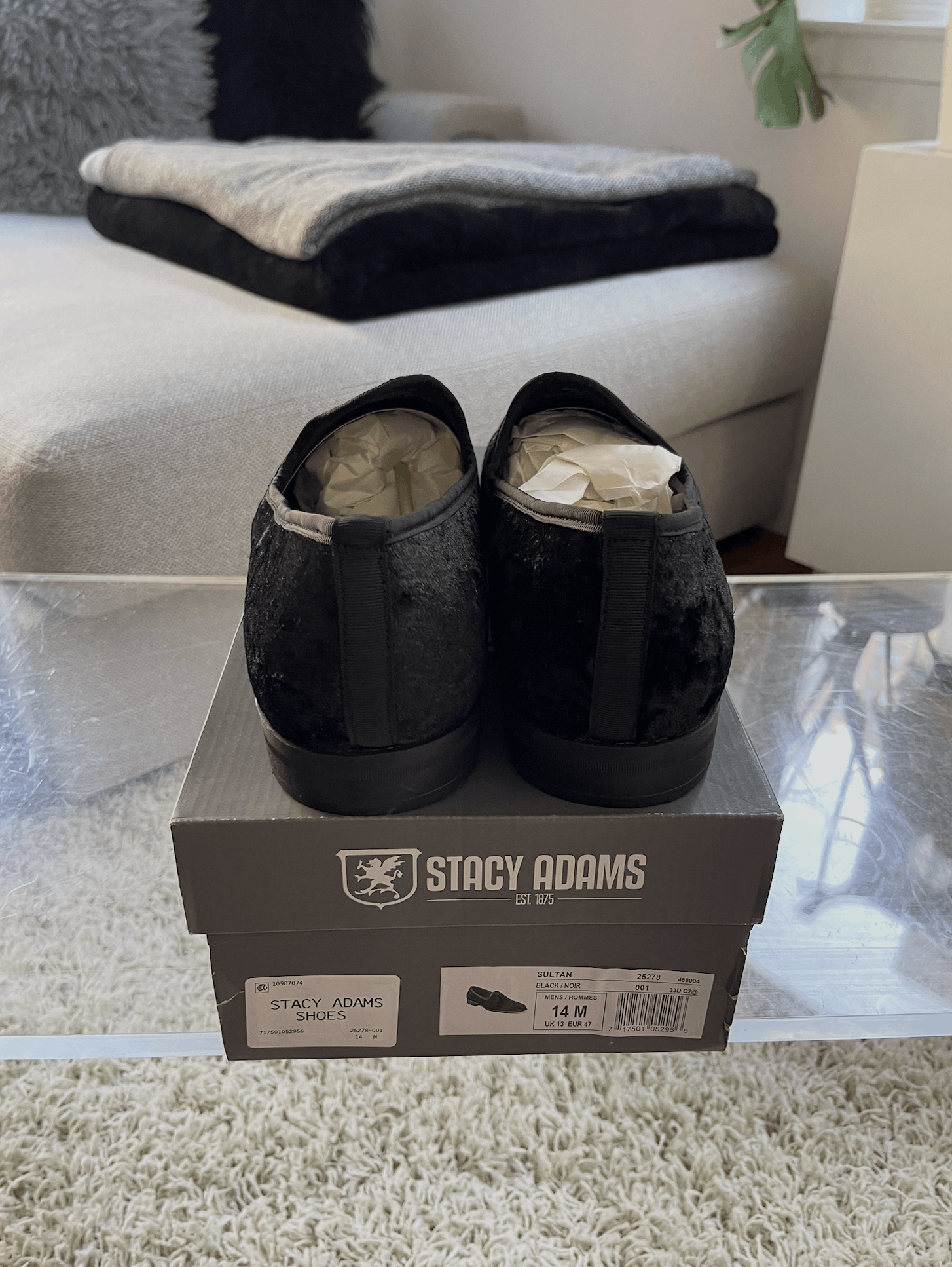 Stacy Adams Sultan Velour Slip On Size US 14 / EU 47 - 4 Thumbnail