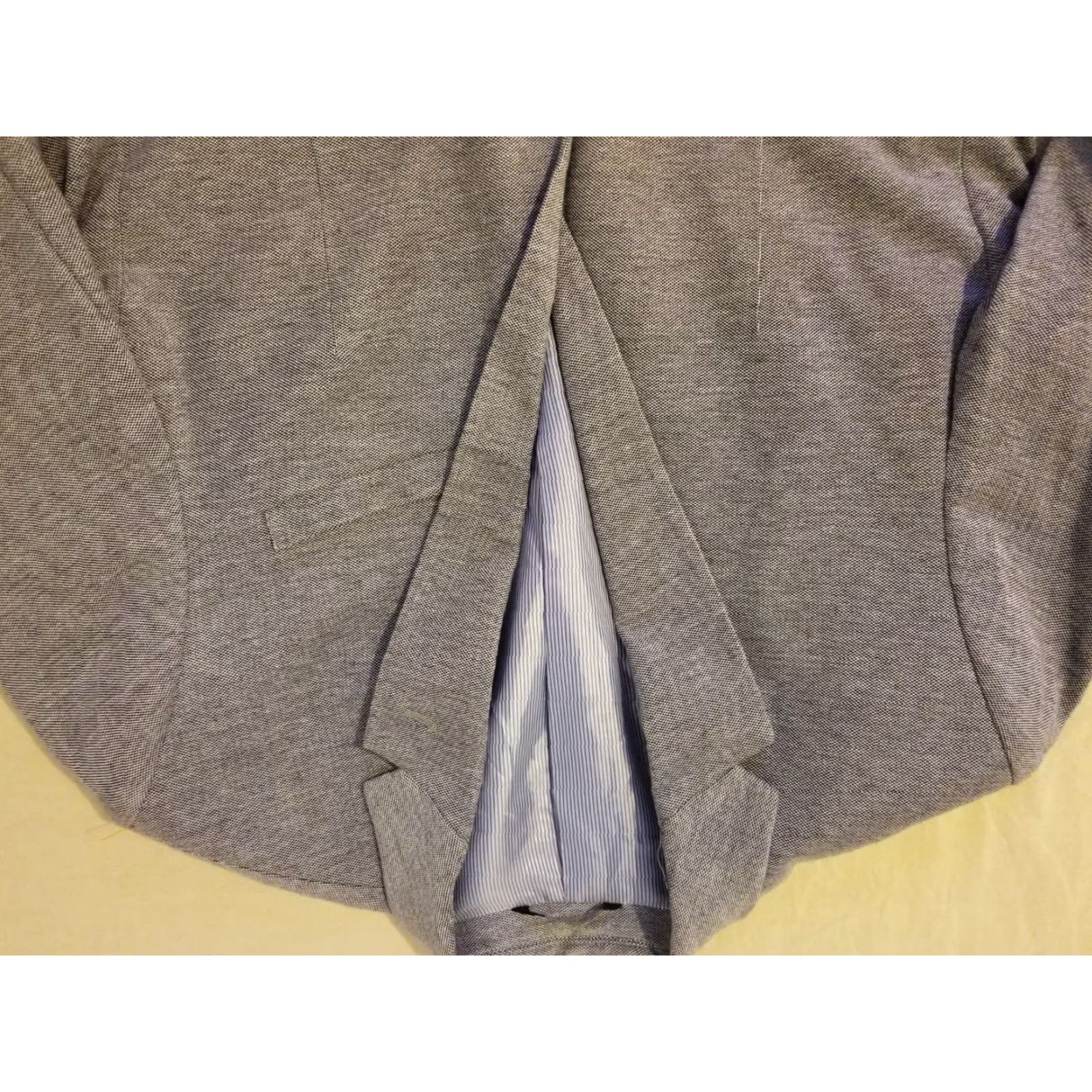 Banana Republic VINTAGE Banana Republic Mens Blazer 42R Cotton Gray Sports Jacket 2 Piece Modern Business Mens Size 42R - 2 Thumbnail