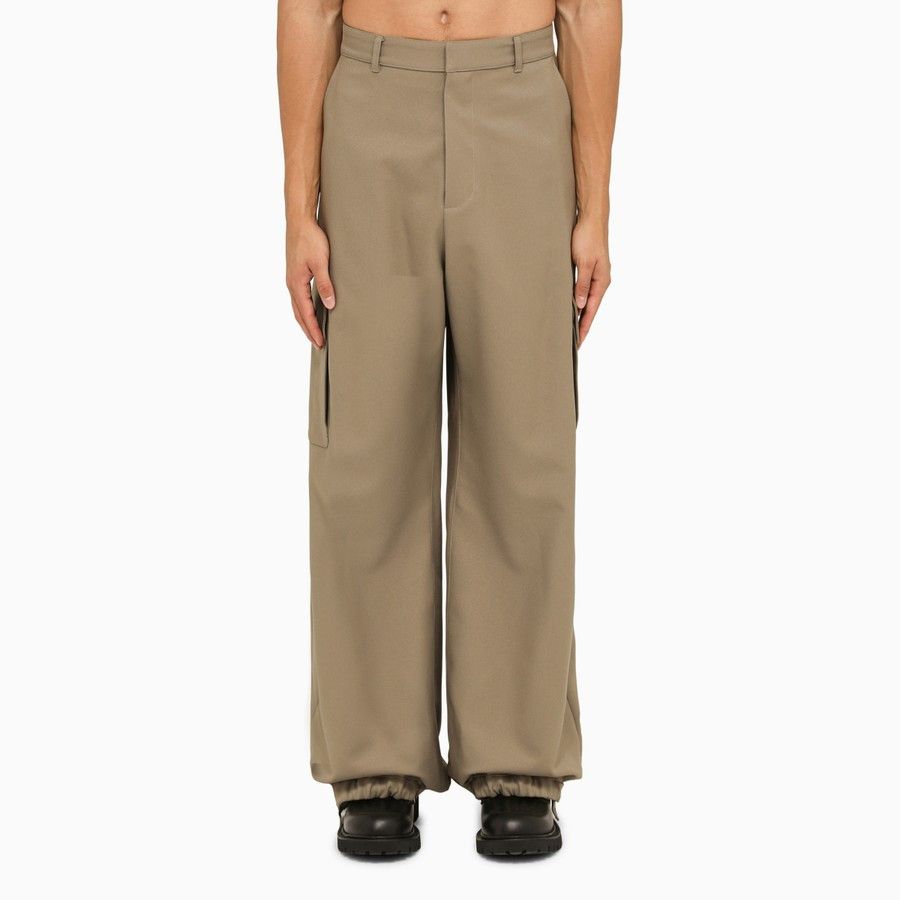 image of Off White O1D2Blof0424 Trousers In Beige, Men's (Size 34)