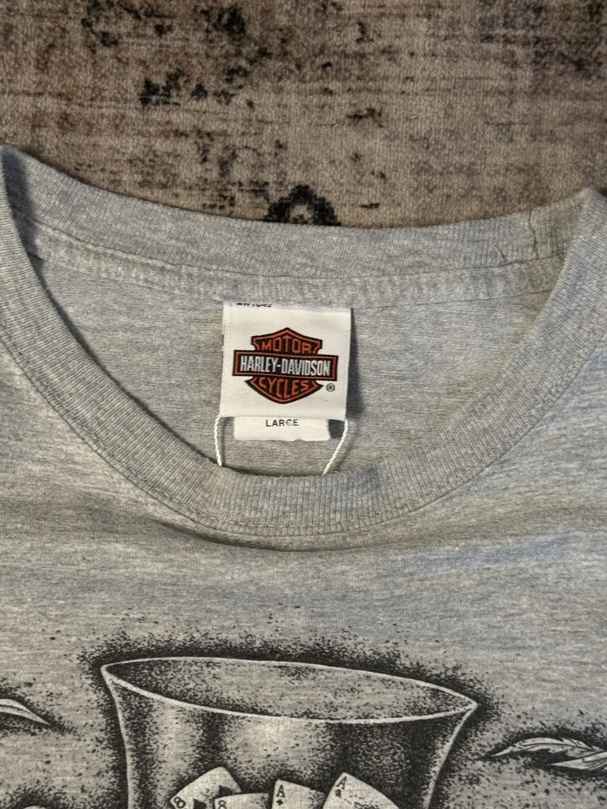 Harley Davidson × Vintage Y2K Harley-Davidson Mad Hatter Las Vegas Biker Shirt (SizeL) Size US L / EU 52-54 / 3 - 5 Thumbnail