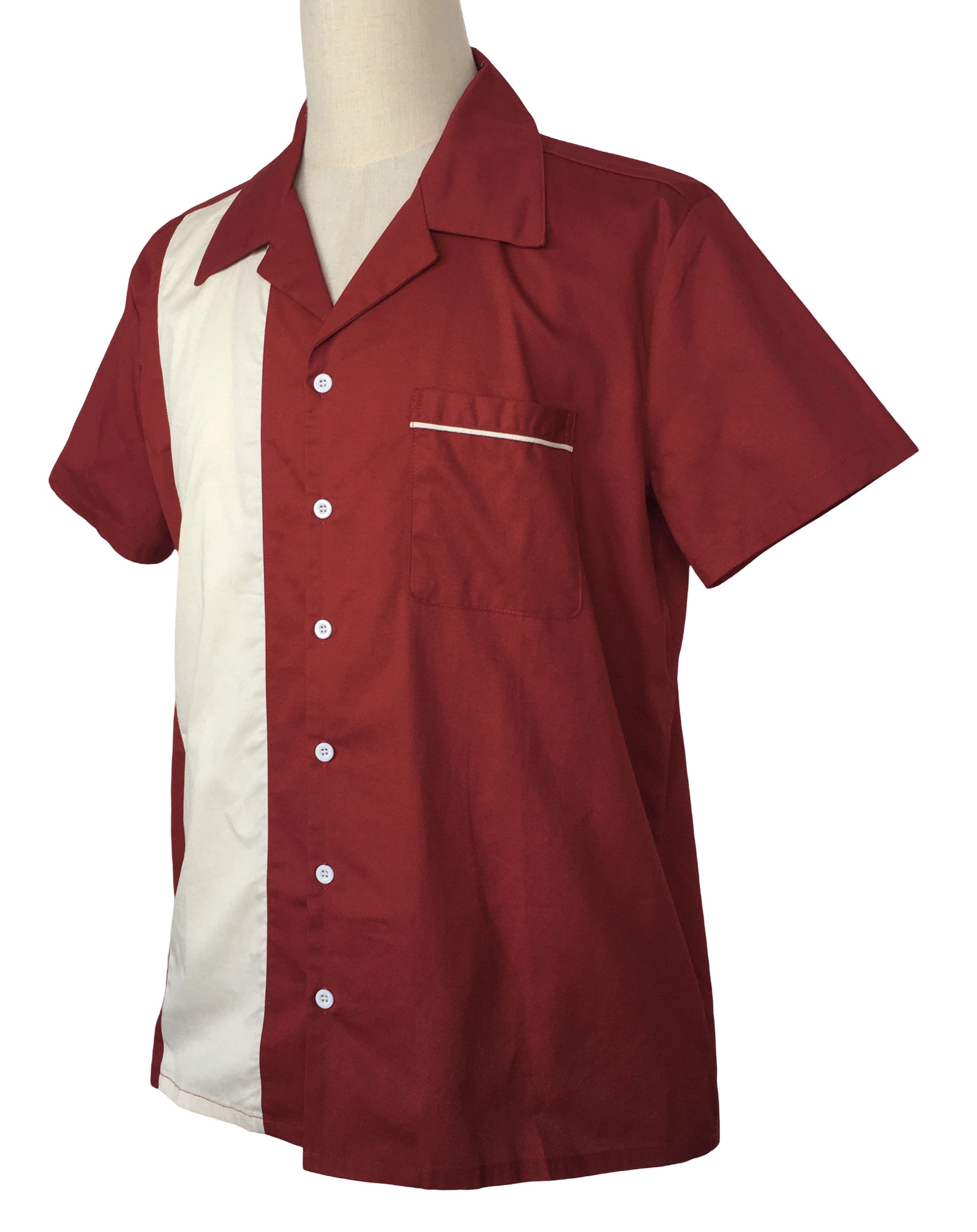 Other Men's Casual Shirts Maroon Color with Pocket Size US XXL / EU 58 / 5 - 3 Thumbnail