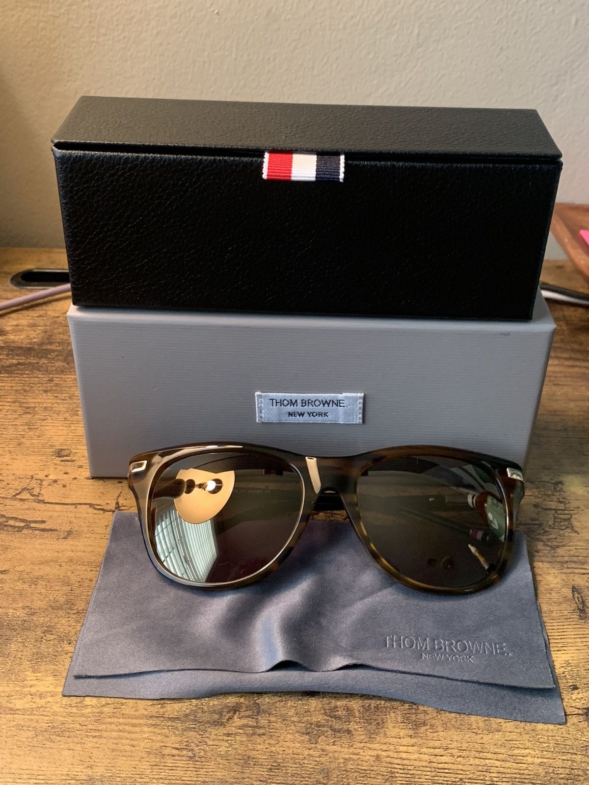 Thom Browne RARE* New Thom Browne Wayfarer Cat Eye Japan-Made Sunglasses Size ONE SIZE - 1 Thumbnail