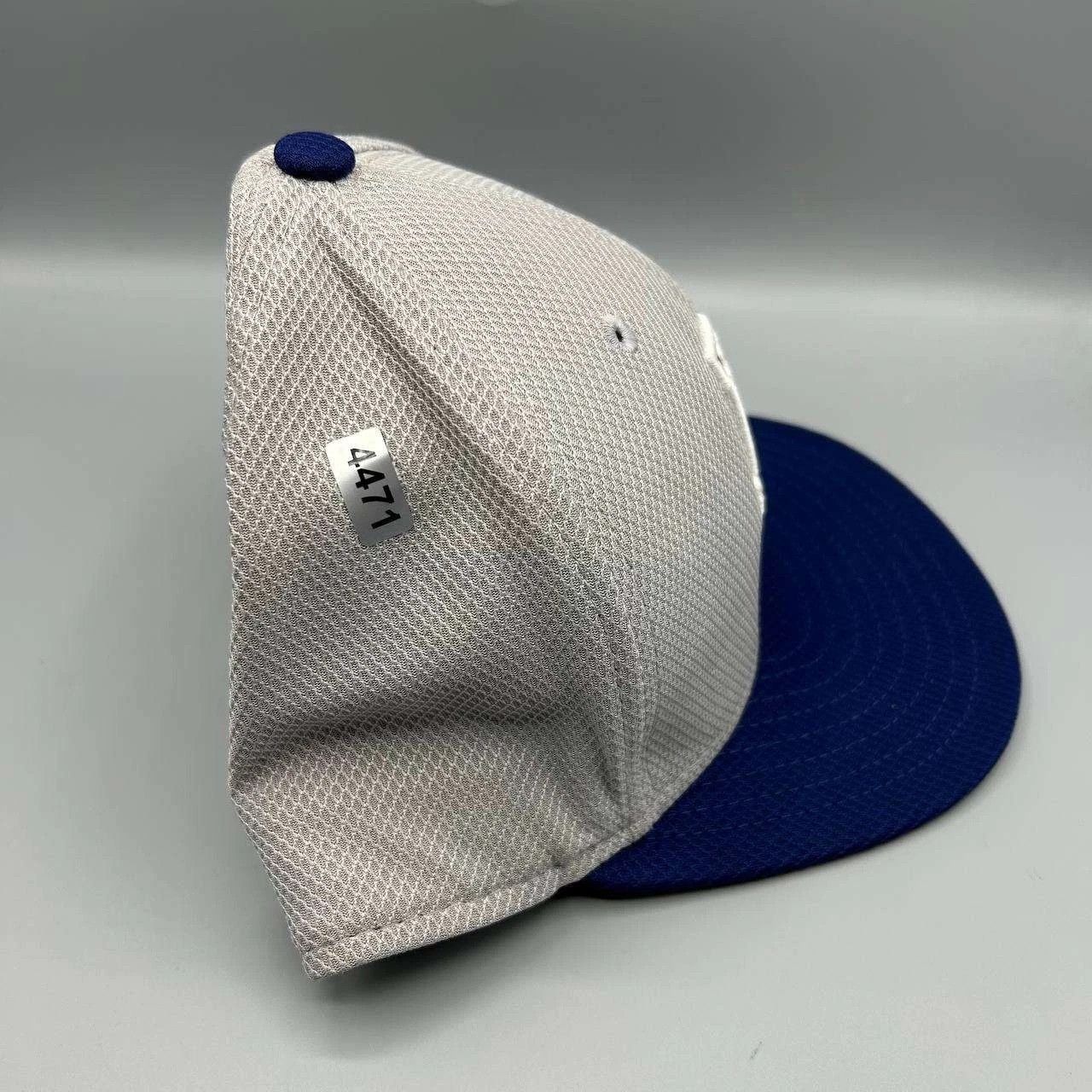 New Era Los Angeles LA Dodgers Hat Men 8 Gray Blue Fitted Cap Size ONE SIZE - 10 Thumbnail