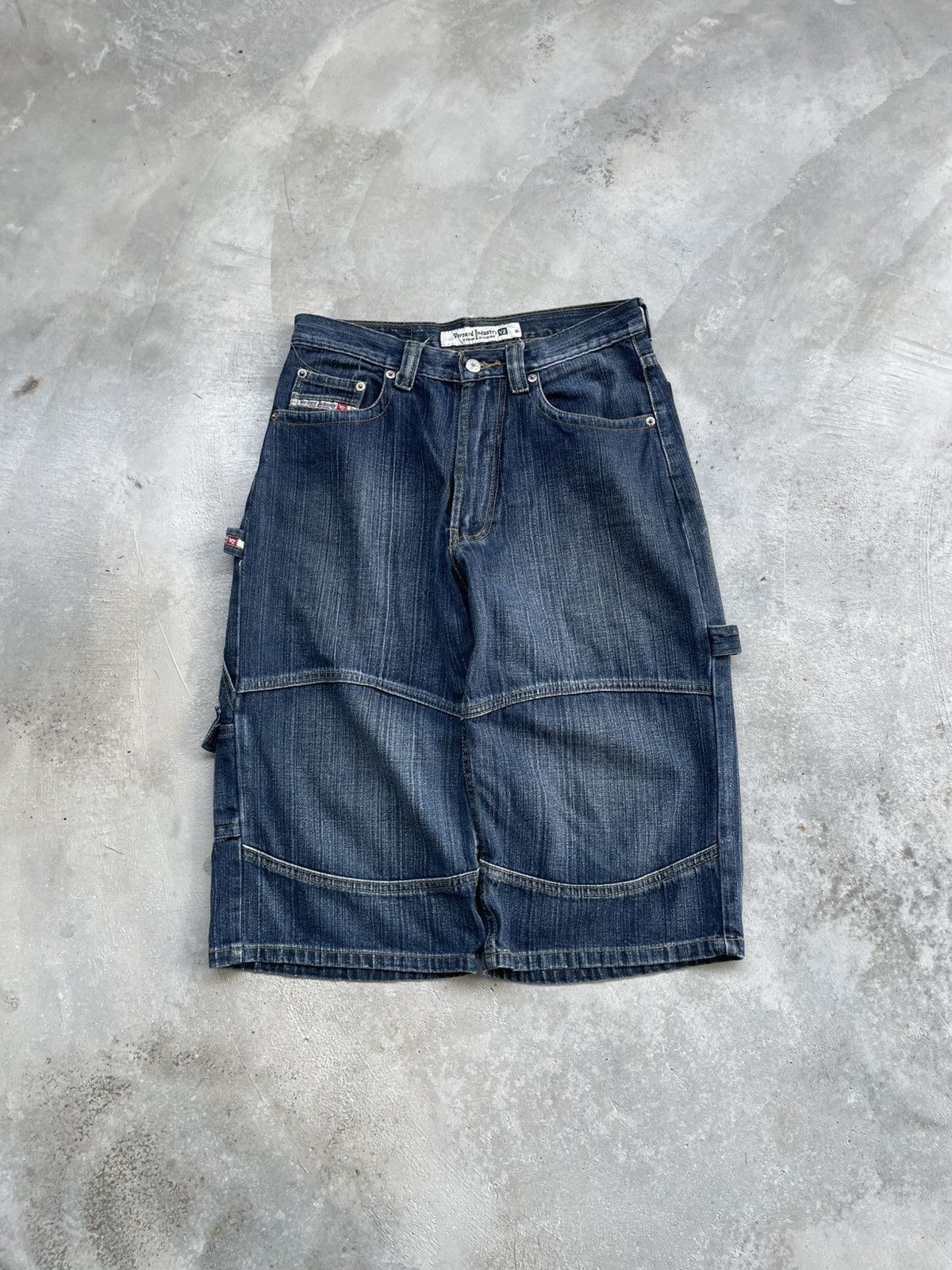Other Y2K Baggy Denim Skater Jean Shorts Jorts Jnco Style Size US 31 - 2 Thumbnail