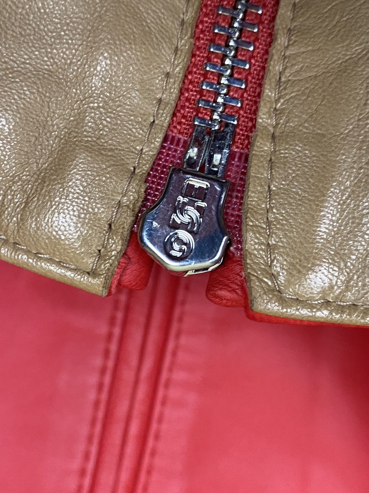 Emporio Armani Emporio Armani Red Lambskin Leather Blouson Jacket Size: 44 Size US S / EU 44-46 / 1 - 7 Thumbnail