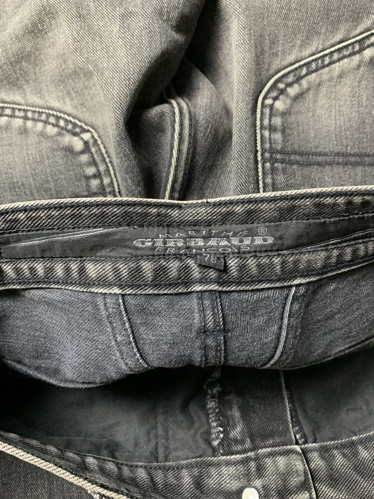 Marithe + Francois Girbaud Marithe Francois Girbaud Black Washed Baggy Denim Size US 30 / EU 46 - 6 Thumbnail