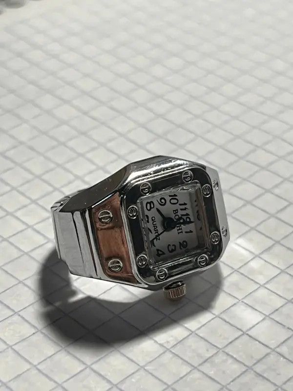 Jewelry Michiru x Hara Mini Elastic Strap Watch Adjustable Ring Size ONE SIZE - 6 Thumbnail