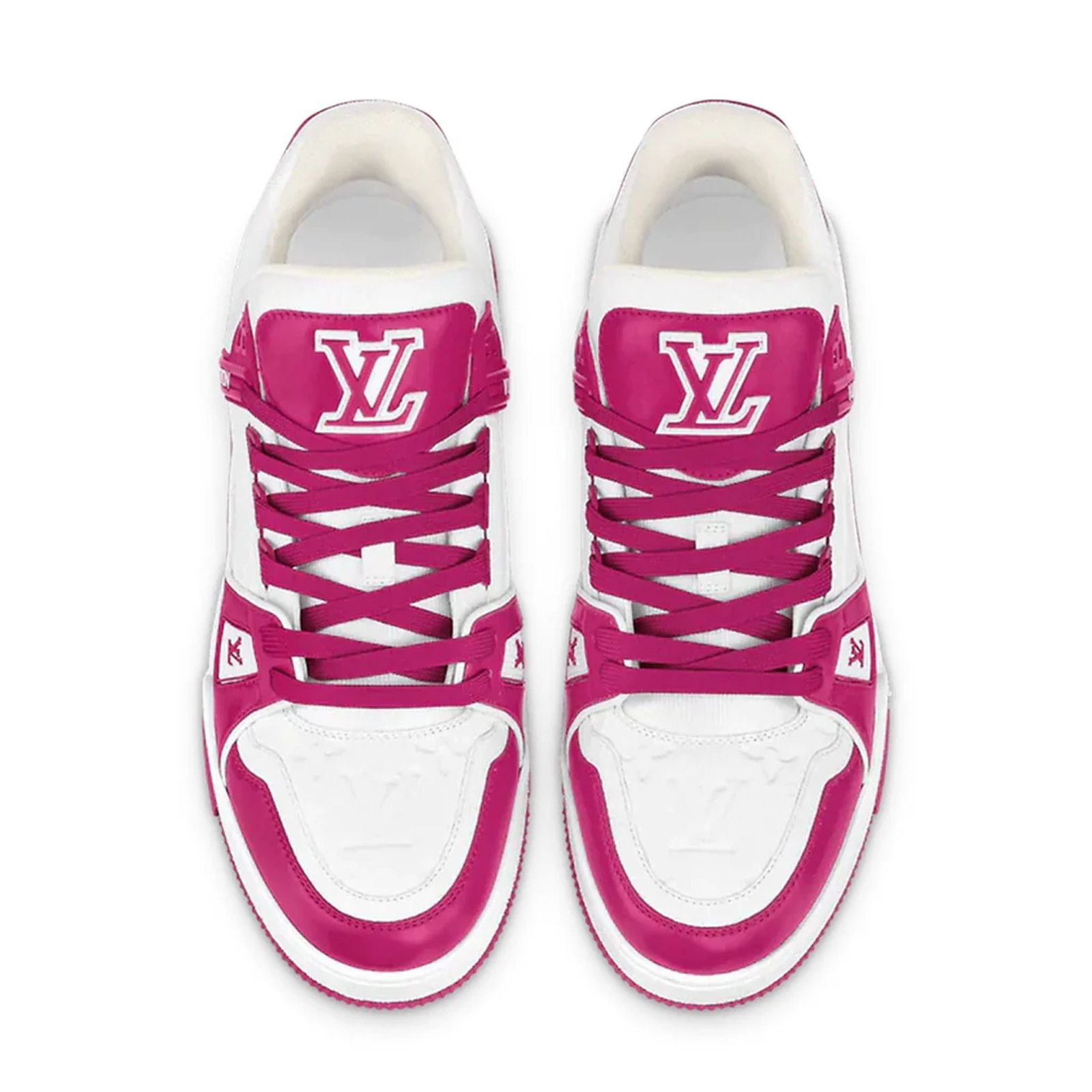 Louis Vuitton Louis Vuitton Fuchsia Pink White Empreinte Low Top Trainer Size US 9 / EU 42 - 7 Thumbnail
