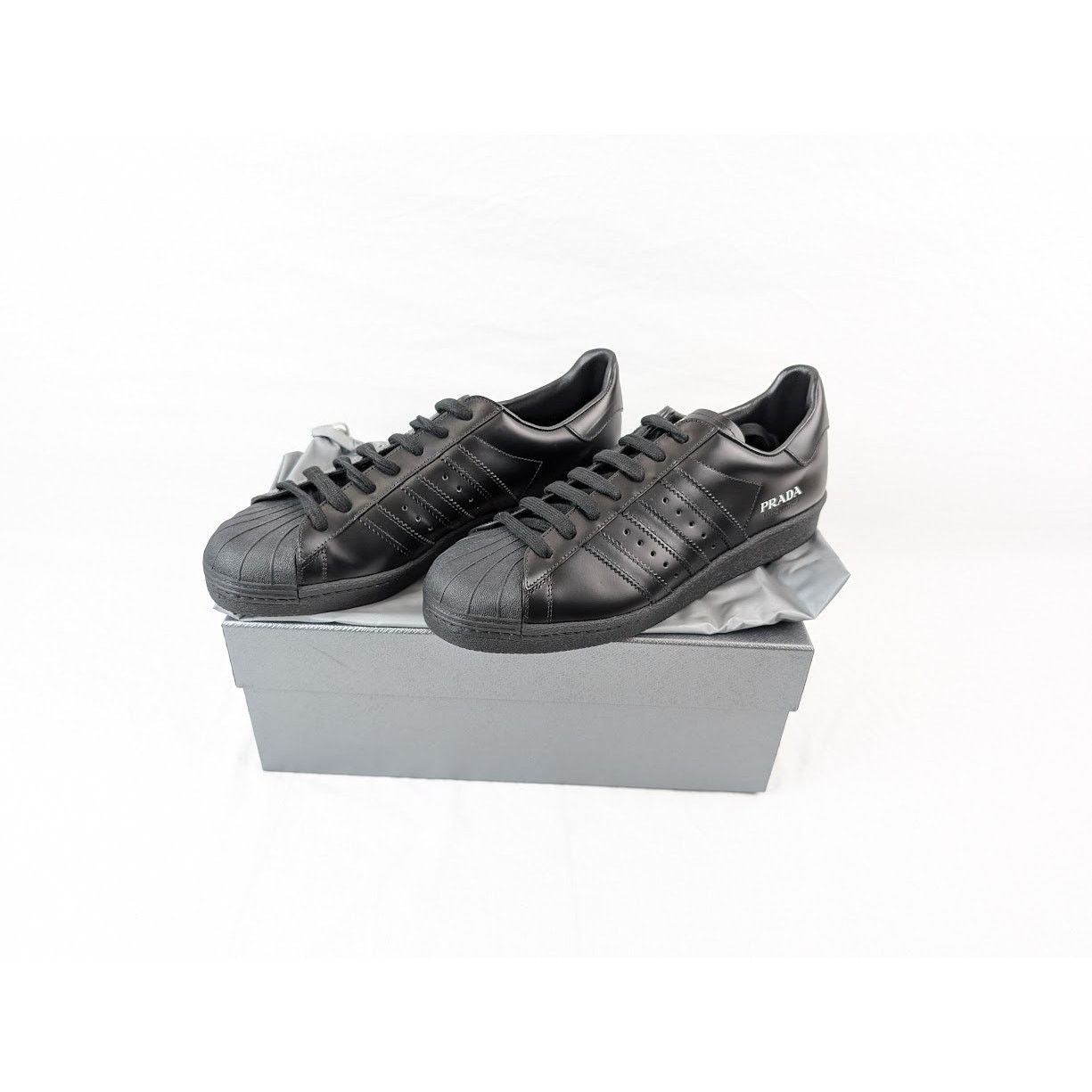 Prada o1rshd1 Brushed Calf Low-Top Sneakers in Black Size US 9.5 / EU 42-43 - 17 Thumbnail