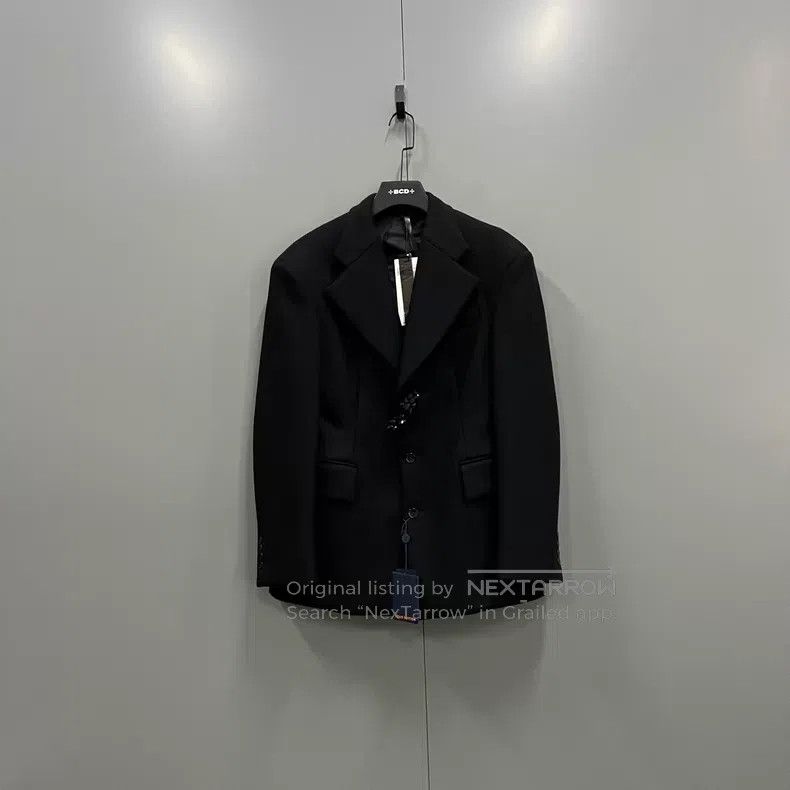 Louis Vuitton Louis Vuitton Black Rhinestone Button Suit Jacket Size US S / EU 44-46 / 1 - 1 Thumbnail