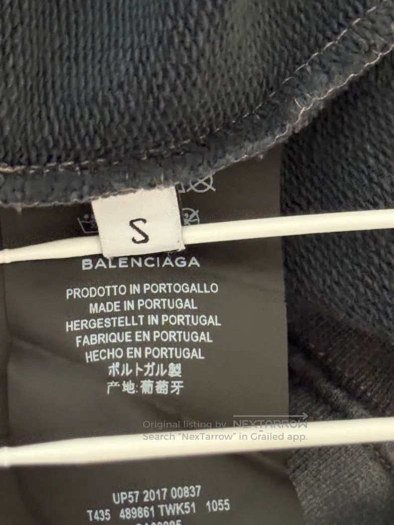 Balenciaga Balenciaga Washed gray sinner sweatshirt Size US S / EU 44-46 / 1 - 6 Thumbnail