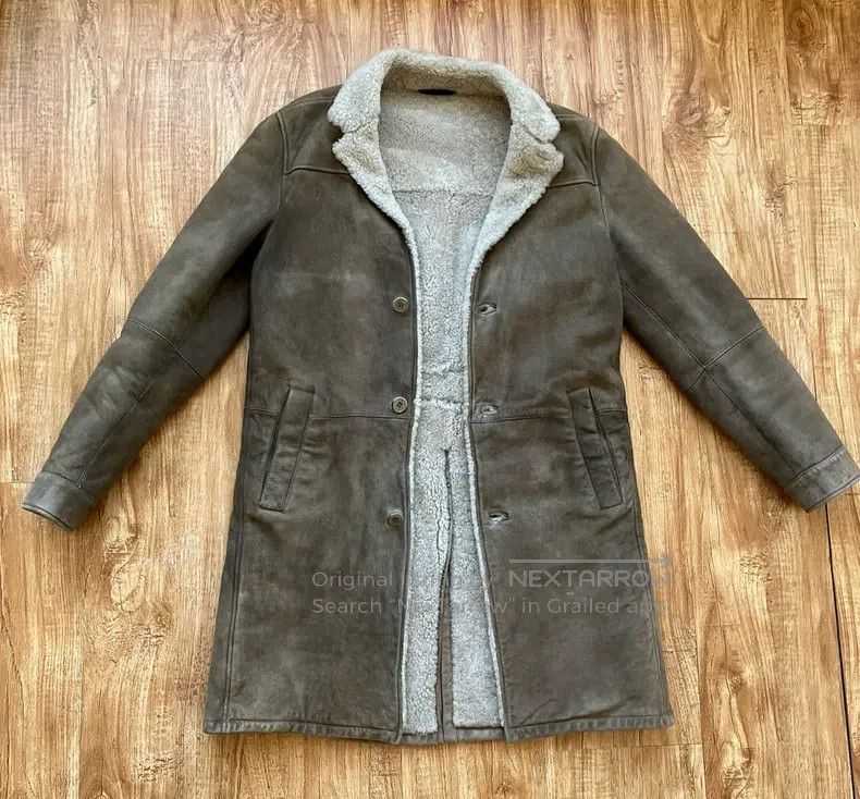 Loro Piana Loro Piana Wool Fur Coat, Faux Suede Grey Size S / US 4 / IT 40 - 1 Thumbnail