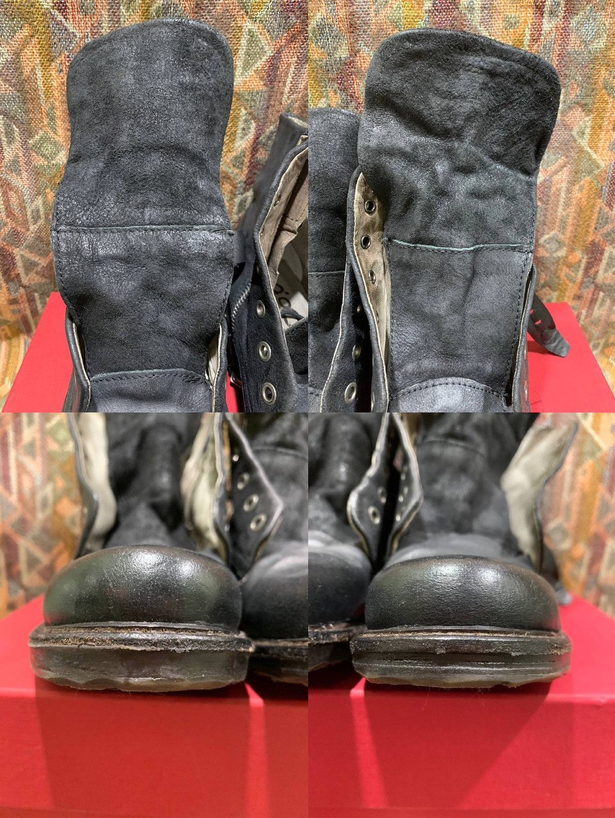 A.S.98 A.S.98 Airstep Black Leather Dibla Combat Biker Ankle Boots Size US 9 / IT 39 - 16 Thumbnail
