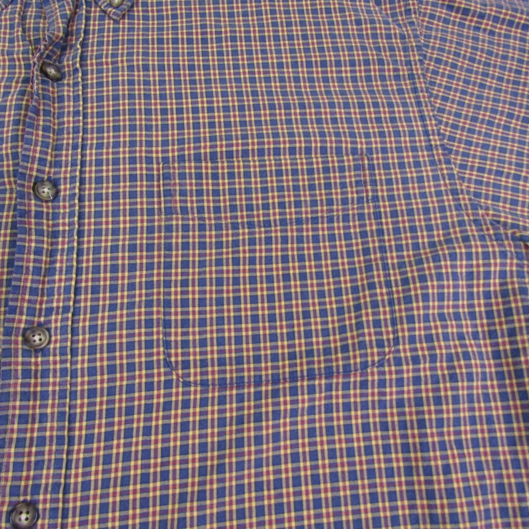 Abercrombie & Fitch VINTAGE Abercrombie & Fitch Shirt Mens XL Blue Beige Plaid Twill Button Up Y2K Size US XL / EU 56 / 4 - 3 Thumbnail