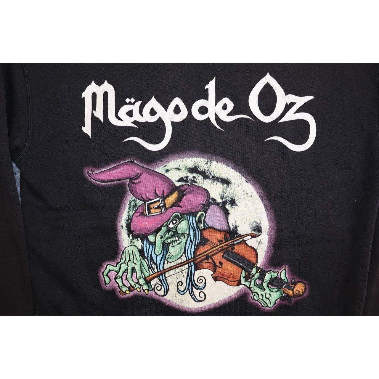Fruit Of The Loom Vintage 90s Mago de Oz Hoodie Witch Violin Graphic Full Zip Size US M / EU 48-50 / 2 - 4 Thumbnail