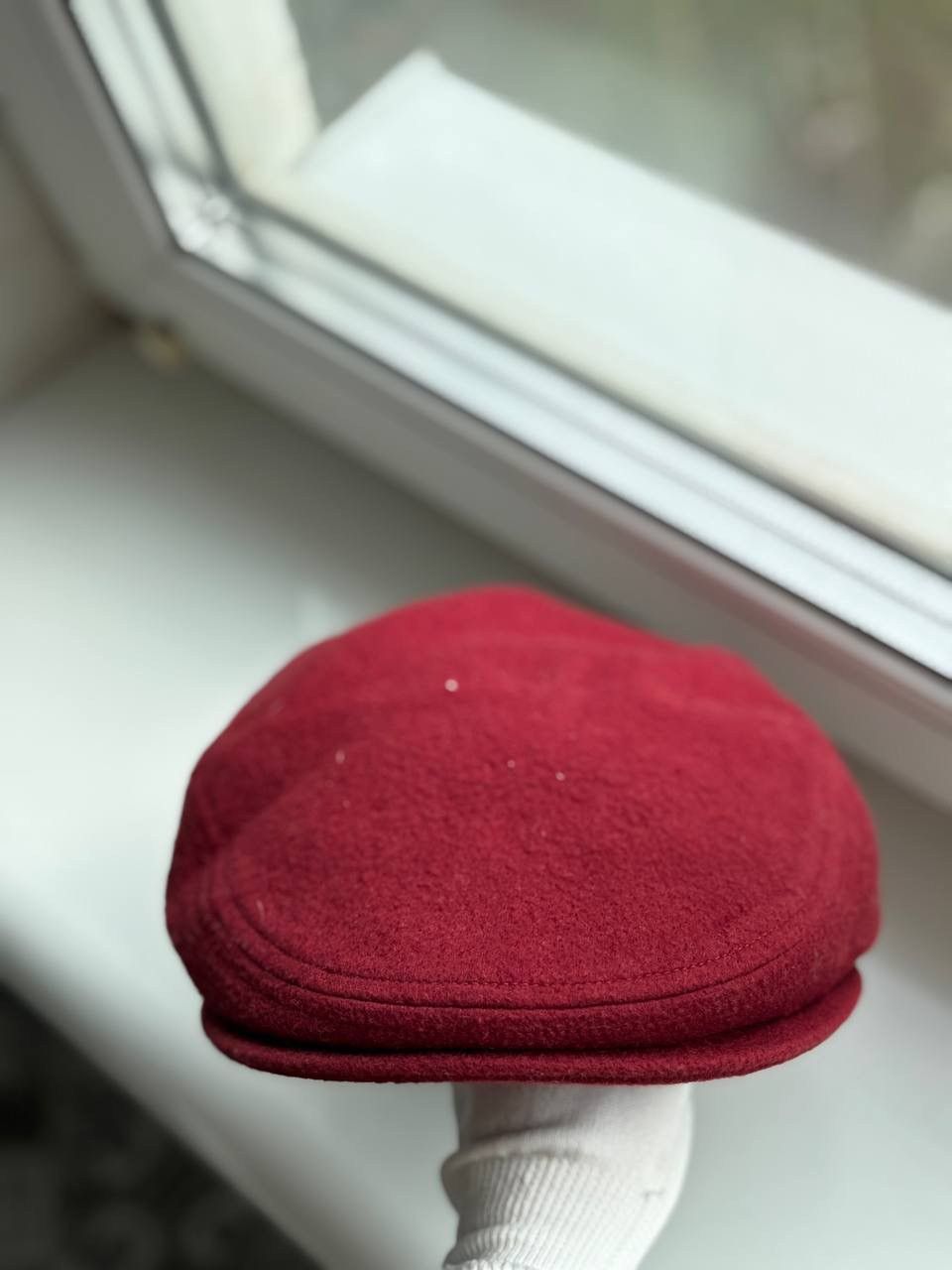 Burberry Burberry Men’s Red Vintage flat cap wool 90’s Size ONE SIZE - 4 Thumbnail