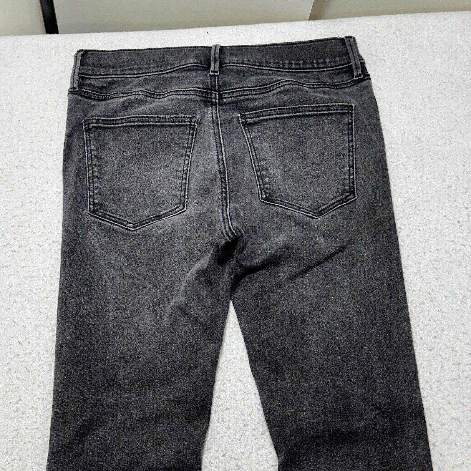 Ann Taylor Ann Taylor 6 Skinny Denim Jeans Dark Gray Mid Rise Size 28" / US 6 / IT 42 - 7 Thumbnail