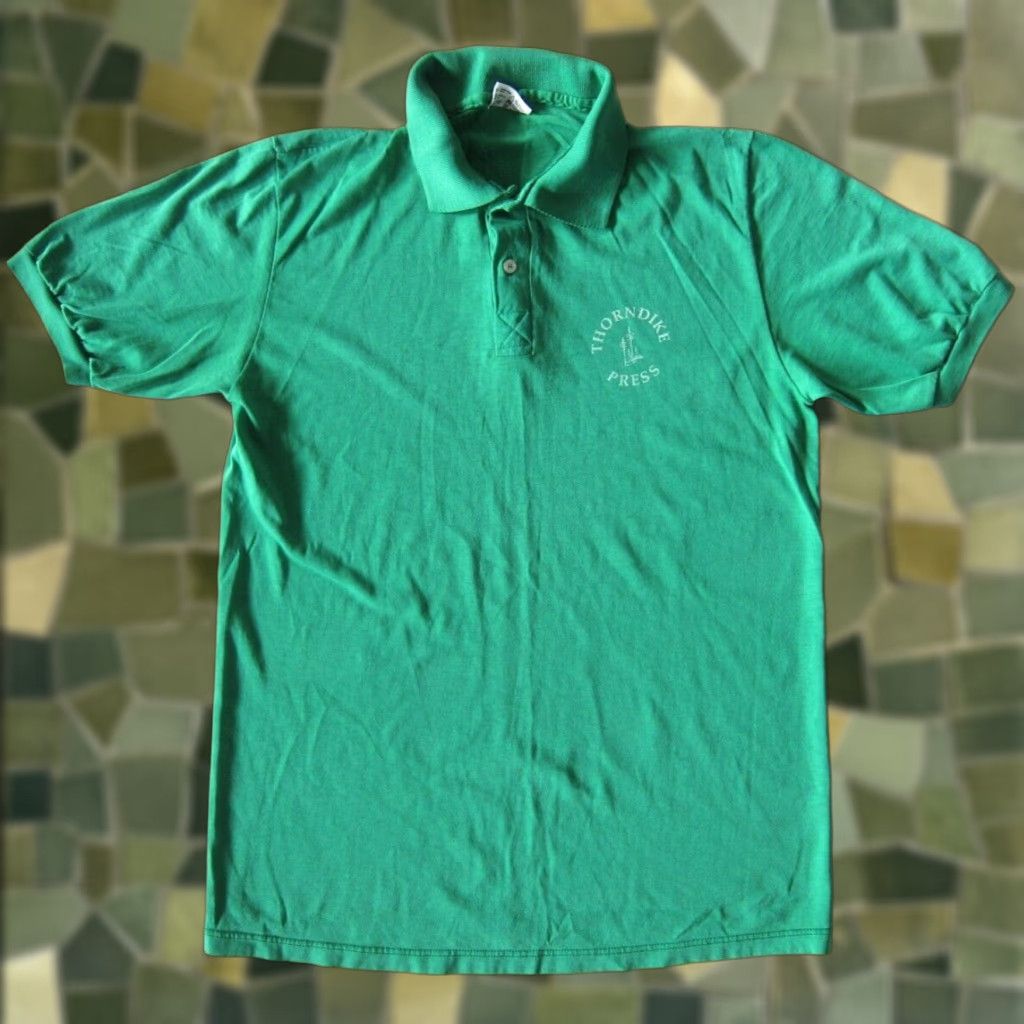 Vintage VINTAGE Stedman Polo Shirt Men Large Green Cotton Thorndike Press Maine Thin Polo Shirt Men Large Size US L / EU 52-54 / 3 - 1 Thumbnail
