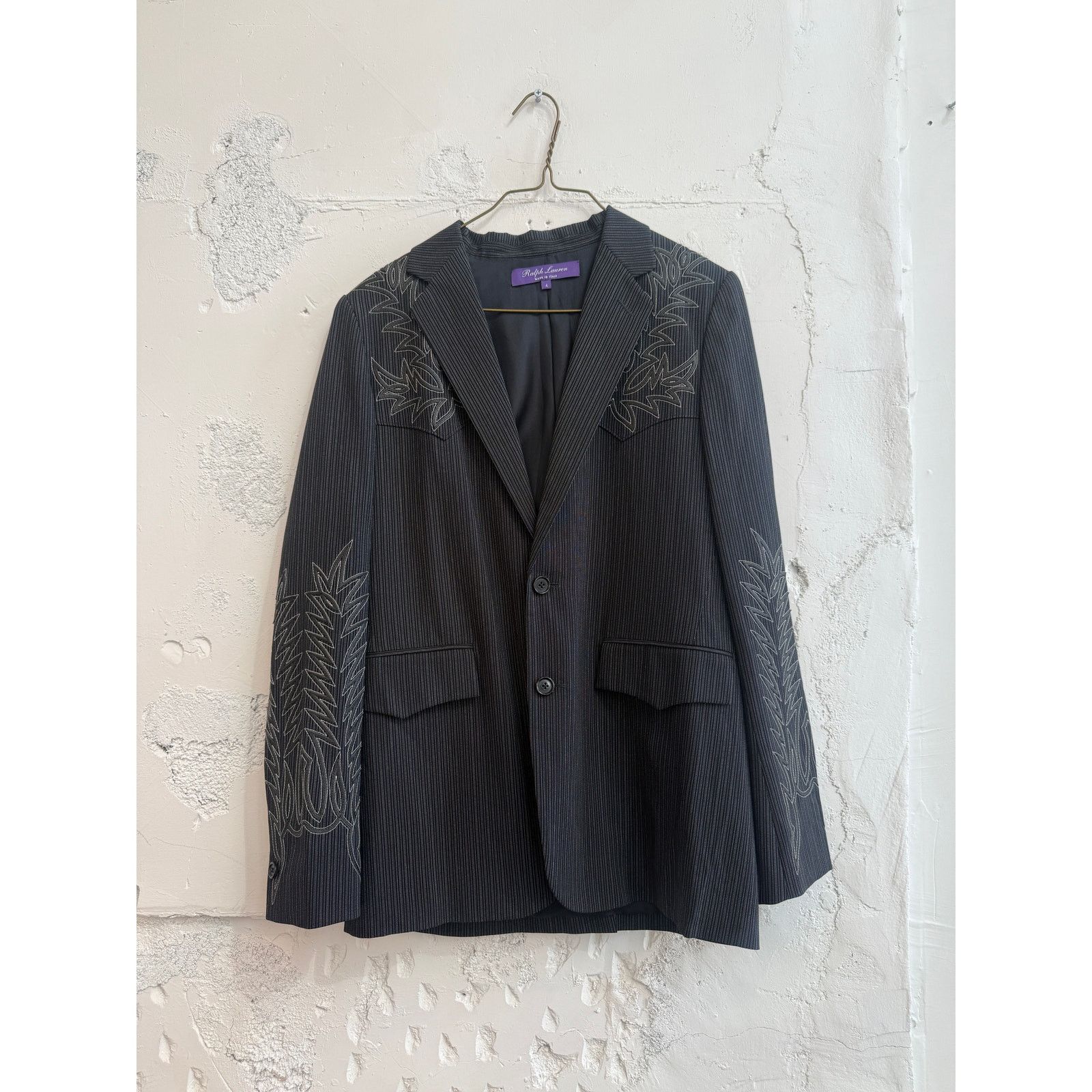 Ralph Lauren Purple Label Ralph Lauren Purple Label Western Embroidered Blazer Size S / US 4 / IT 40 - 1 Thumbnail