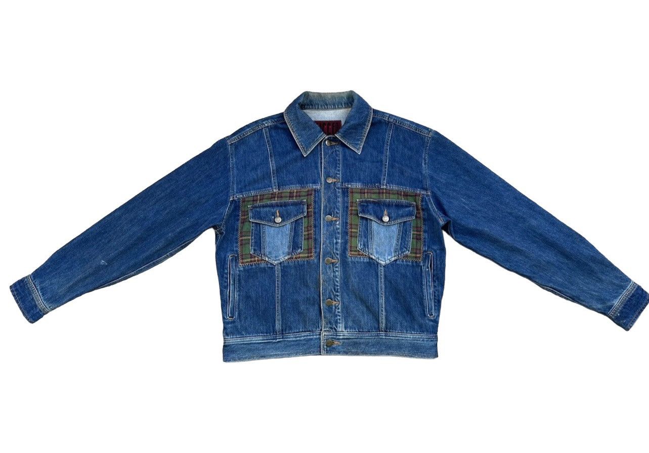 Yoshiyuki Konishi VTG FICCE Yoshiyuki Konishi Patchwork Denim Dirty Jacket Size US XL / EU 56 / 4 - 2 Thumbnail