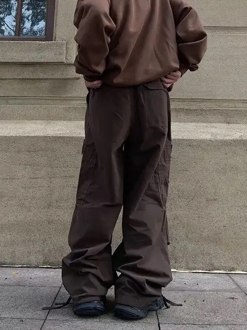 Japanese Brand Mashiko x Ayumi Solid Color Cargo Pant Size US 33 - 1 Thumbnail