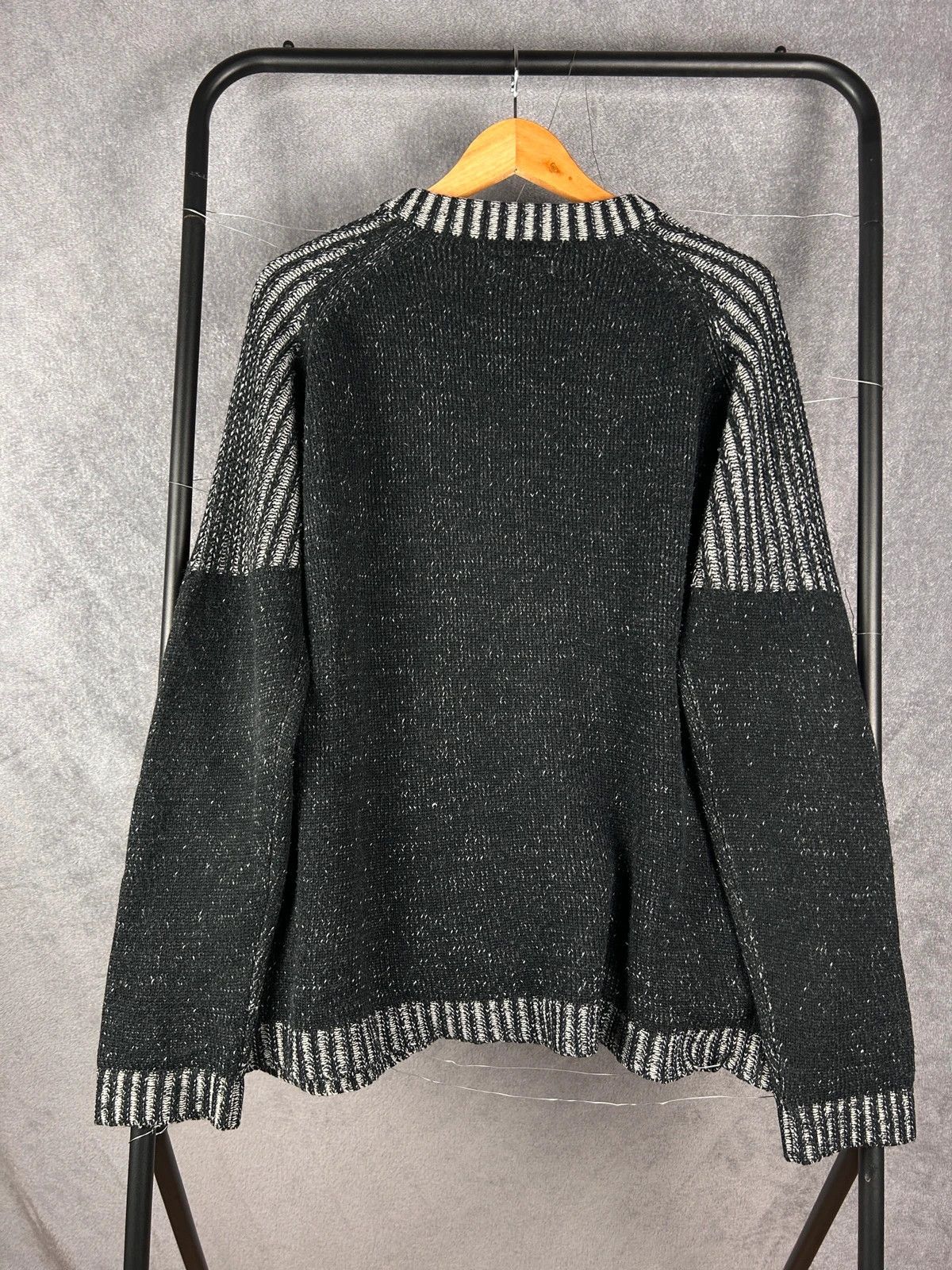 Lonsdale × Vintage Lonsdale London Opium grey knitwear blackbig logo Size US S / EU 44-46 / 1 - 2 Thumbnail