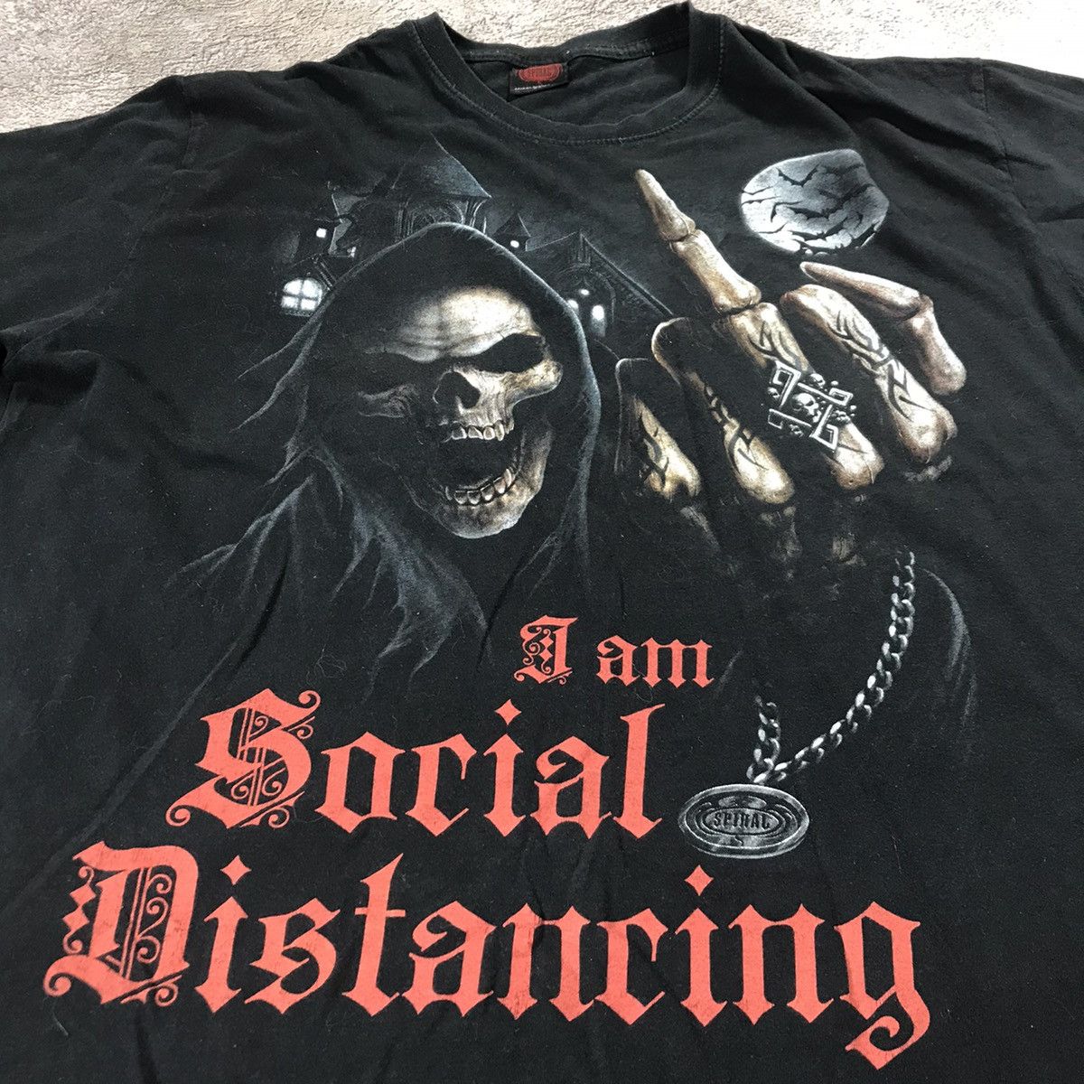 Vintage Vintage Y2K Horror Graphic Tee Dark Skeleton Screamer XXL Size US XXL / EU 58 / 5 - 3 Thumbnail