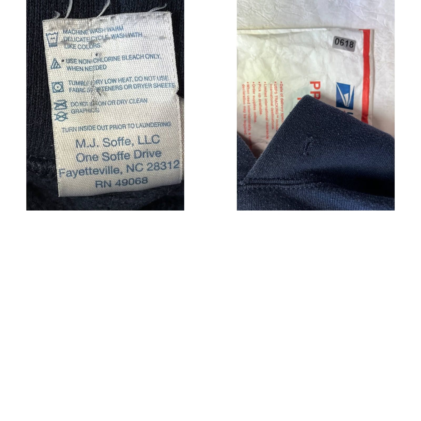 Soffe VINTAGE Soffee USA Navy Hoodie Pullover Size M Navy Logo Hooded Sweatshirt Men Size US M / EU 48-50 / 2 - 9 Thumbnail
