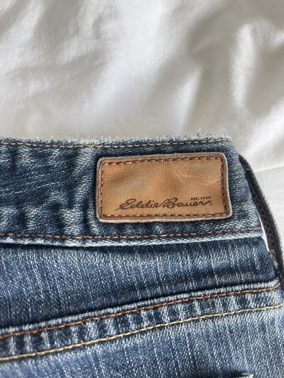 Eddie Bauer Classic boot cut blue jeans Size 27" / US 4 / IT 40 - 2 Thumbnail