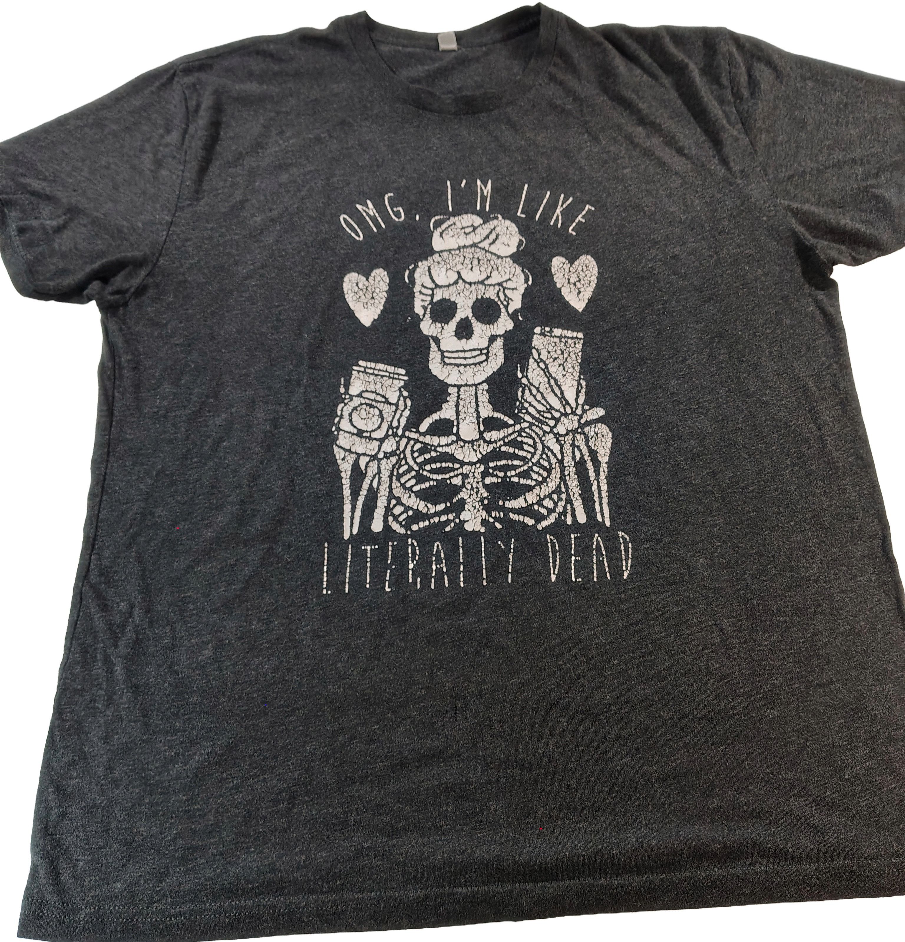 Next Level Apparel Women's XL OMG I'm Like Literally Dead Coffee Mom T-Shirt Size XL / US 12-14 / IT 48-50 - 1 Thumbnail