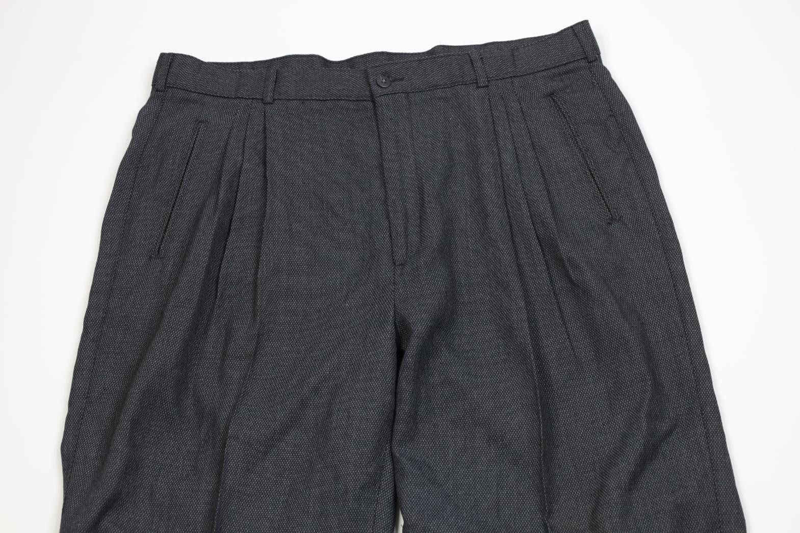 Vintage Vintage 90s Streetwear Gabardine Knit Wide Leg Chino Pants Size US 38 / EU 54 - 2 Thumbnail