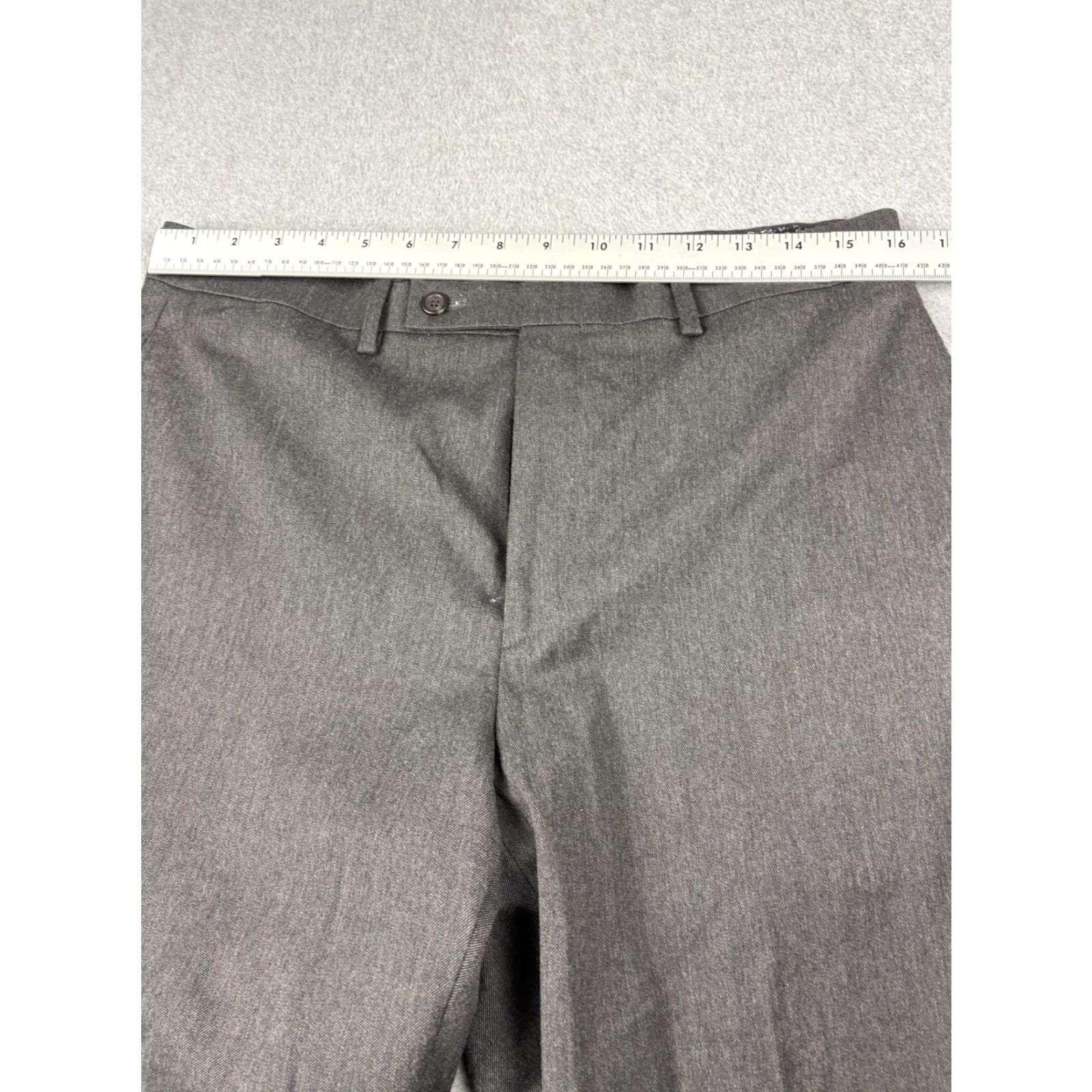 Ralph Lauren Lauren Ralph Lauren Mens Pants 32x30 Gray Dress Slacks Classic Trouser Stretch Size US 32 / EU 48 - 2 Thumbnail