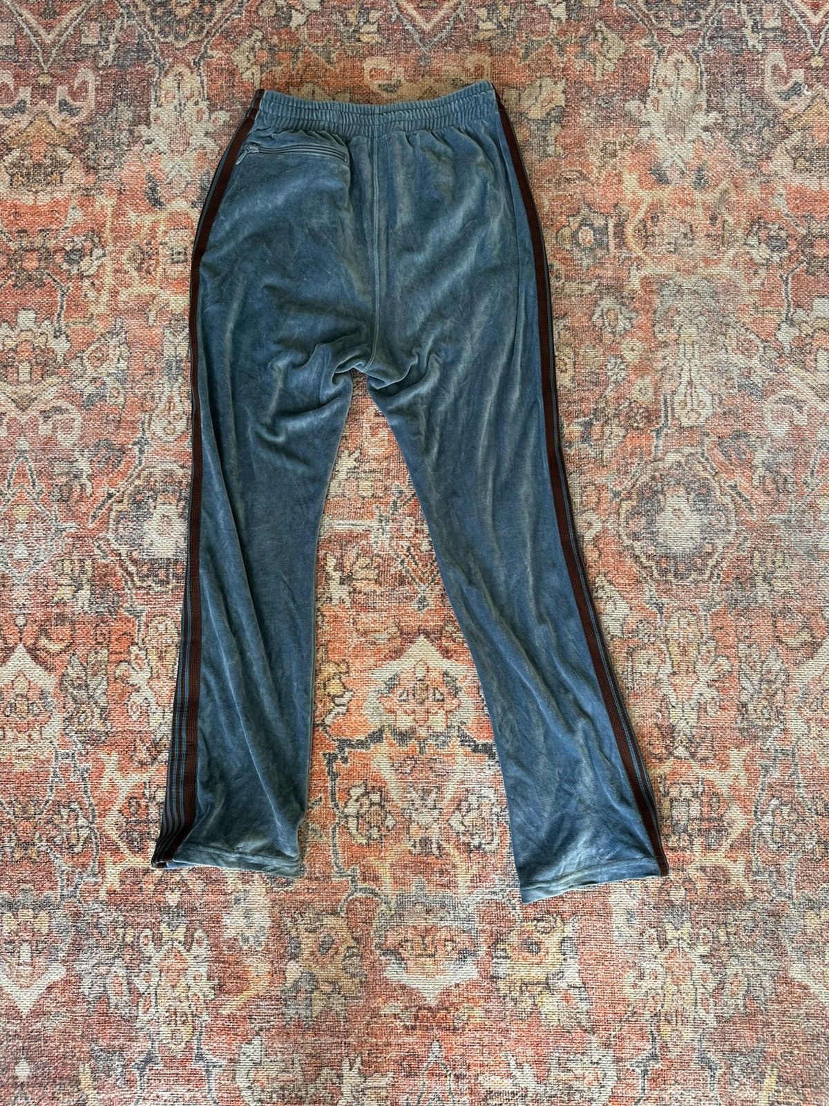 Needles Needles Velour Blue/ Brown Track Pant Size US 30 / EU 46 - 3 Thumbnail