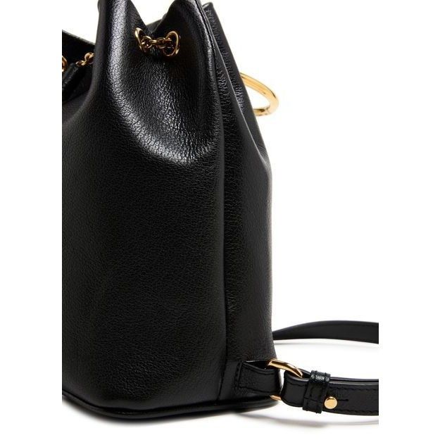Chloe Chloe Bracelet Black Grained Leather Backpack New & Authenti Size ONE SIZE - 5 Thumbnail