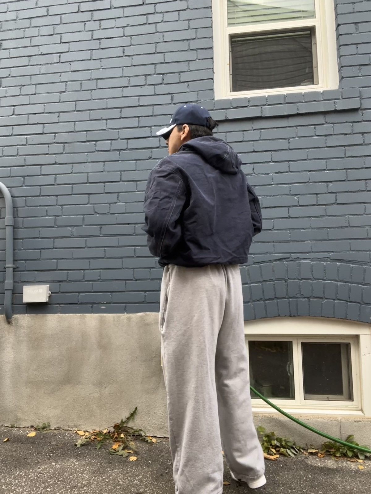 Carhartt vtg carhartt hooded jacket blue Size US L / EU 52-54 / 3 - 4 Thumbnail
