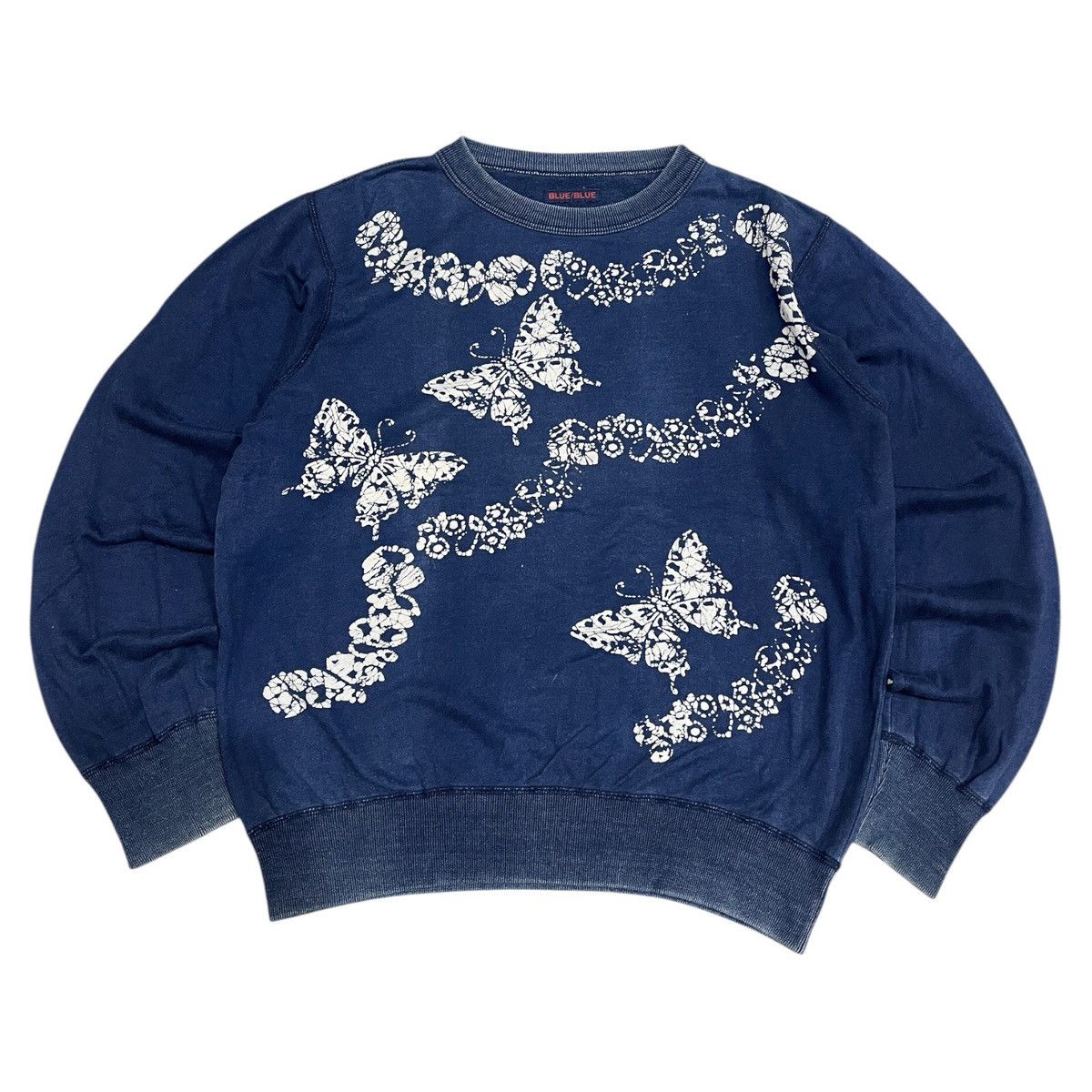 Blue Blue Japan 2000s BLUE BLUE JAPAN BUTTERFLY ART SWEATERS Size US M / EU 48-50 / 2 - 1 Thumbnail