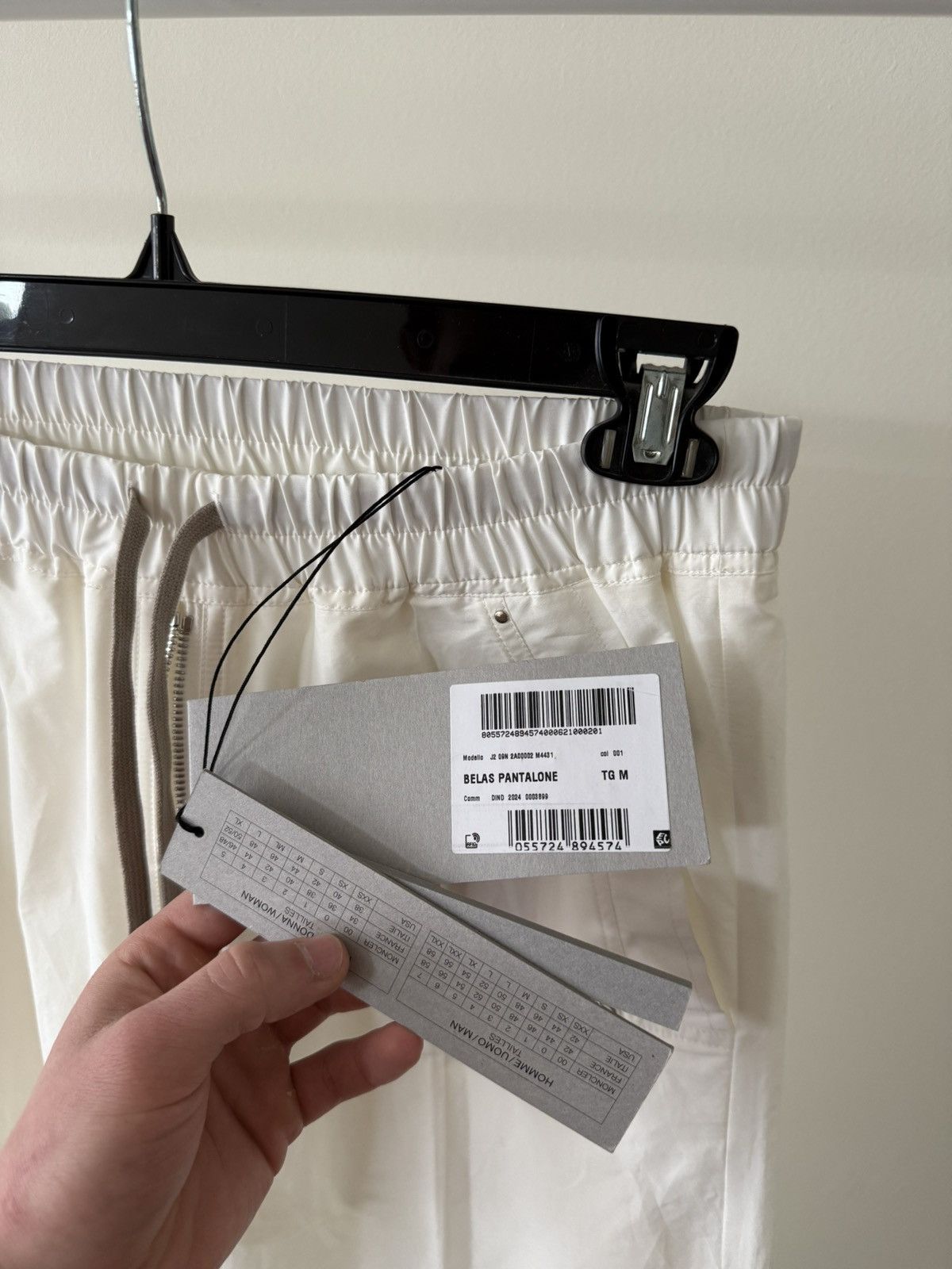 Other Moncler x Rick Owens Belas Trousers Pants Wide Leg Off-White Size US 31 - 7 Thumbnail
