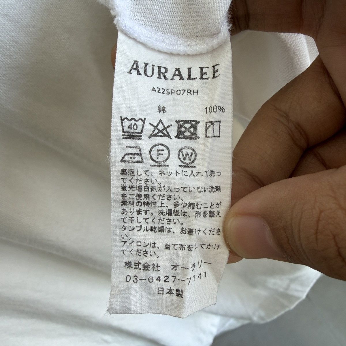 Auralee Auralee For Ron Herman Long Sleeve Tee Shirt Size US M / EU 48-50 / 2 - 5 Thumbnail